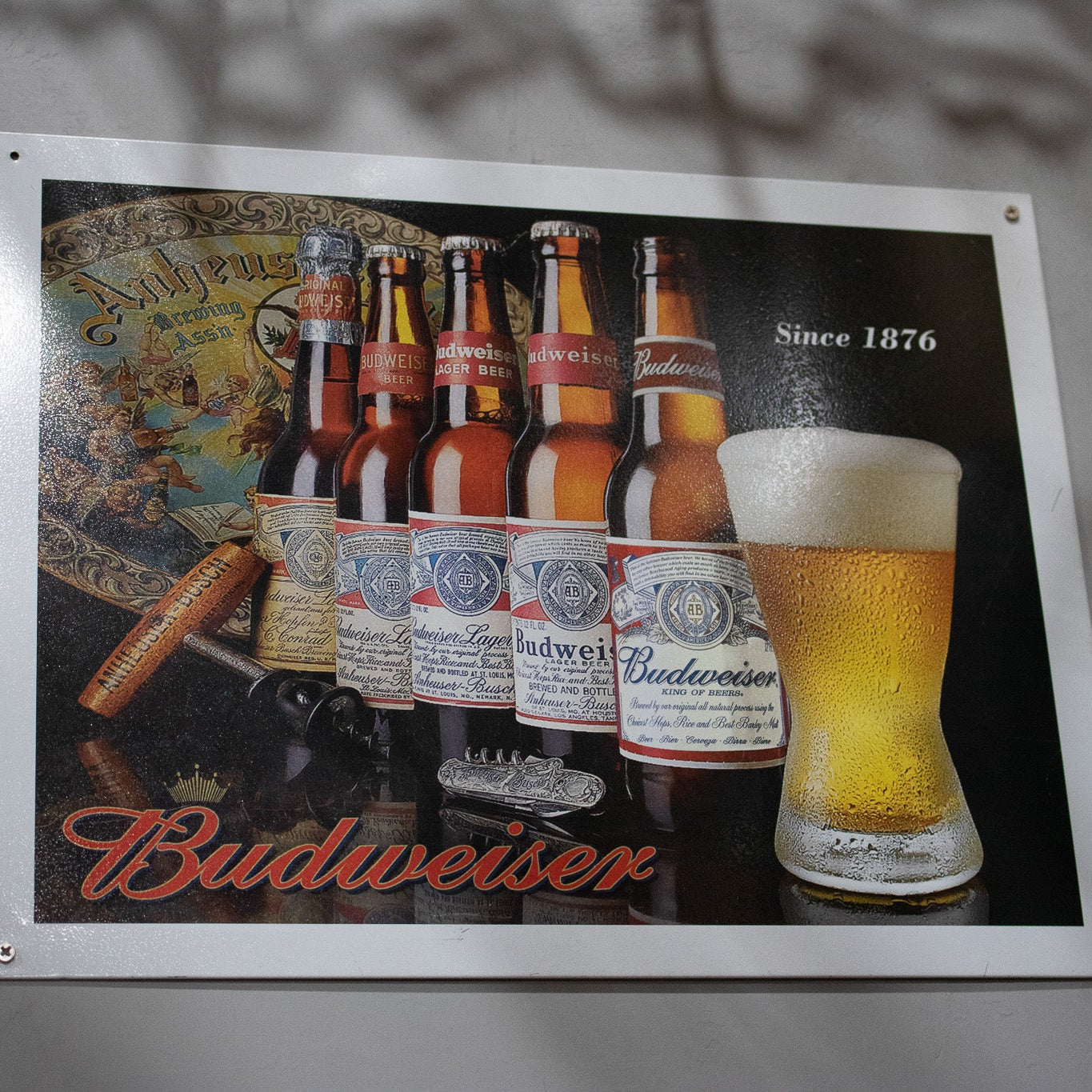 Budweiser Advertisement Tin