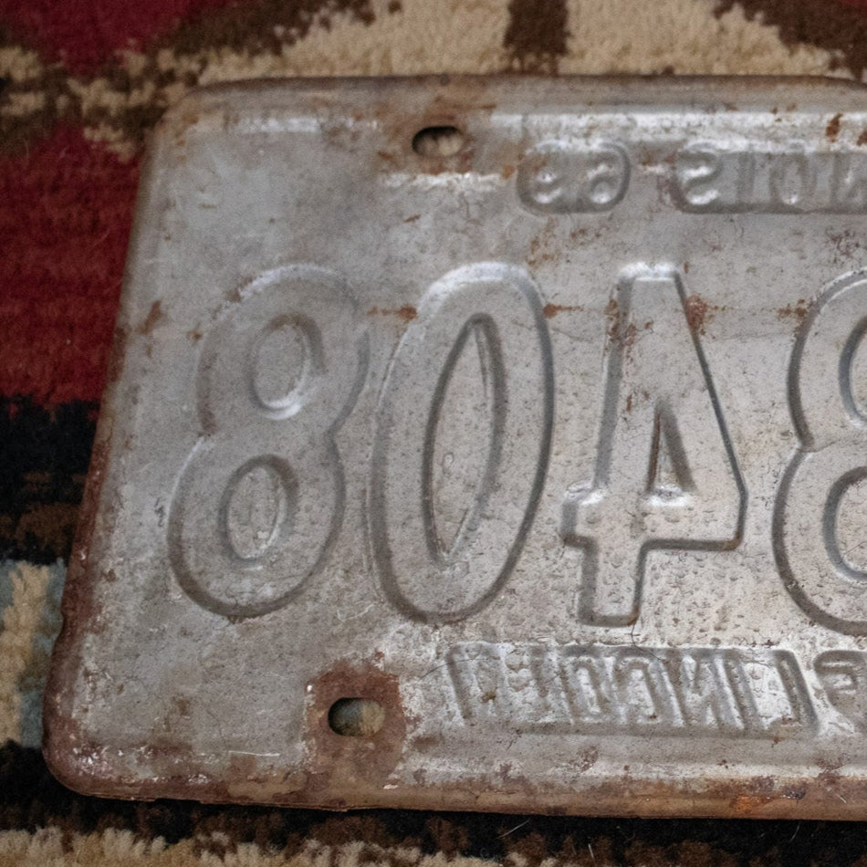 19 Illinois 69 Land of Lincoln License Plate