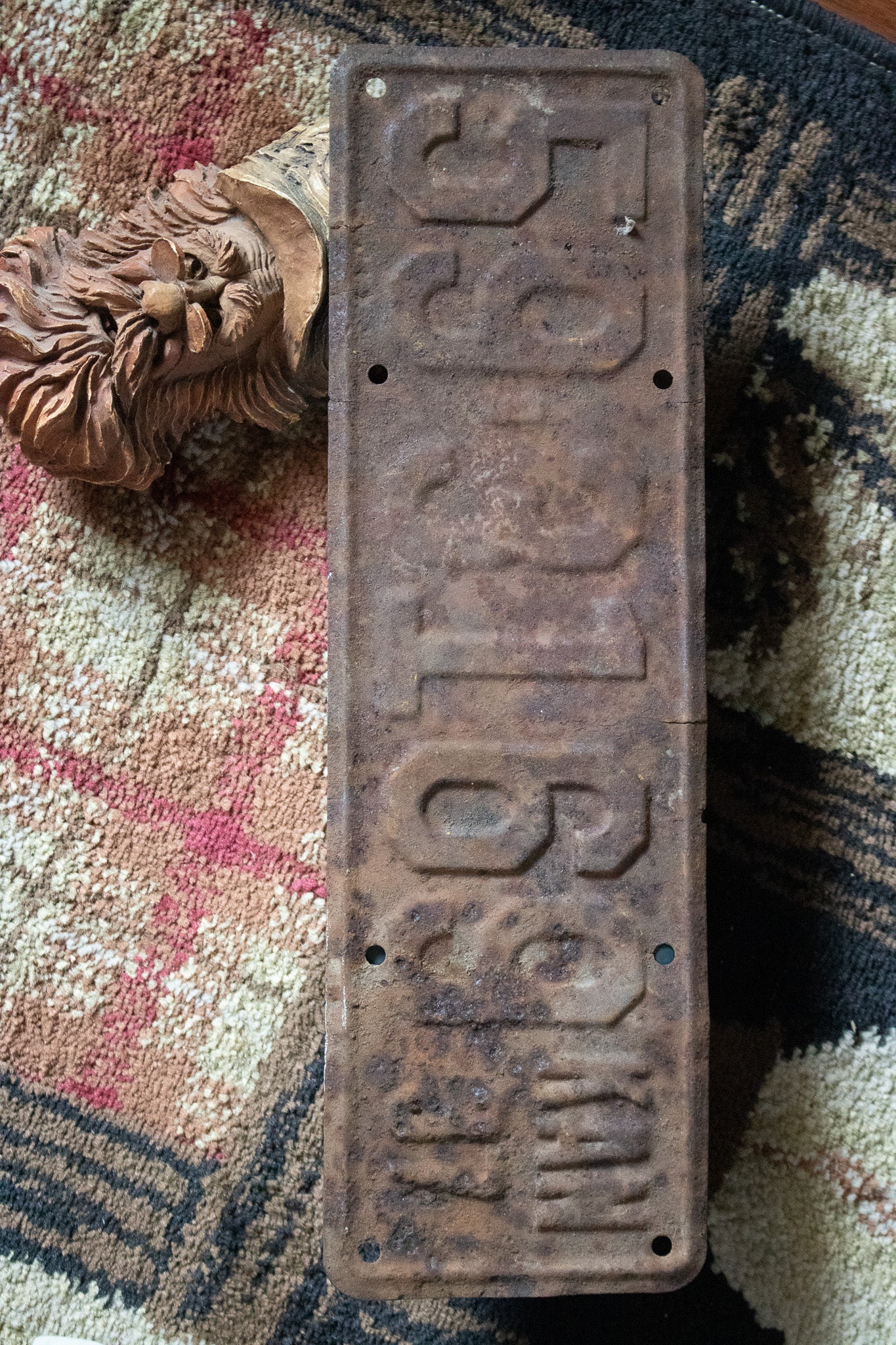 Vintage Rustic 1937 Collectible License Plates