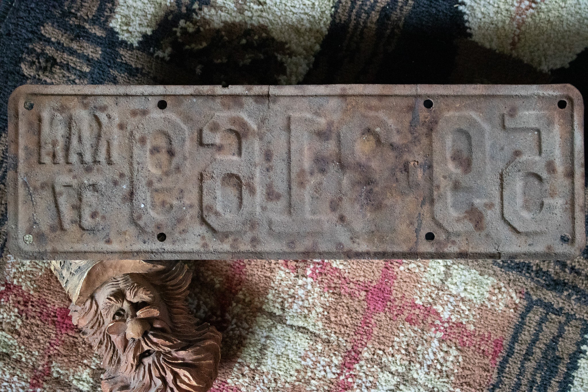 Vintage Rustic 1937 Collectible License Plates