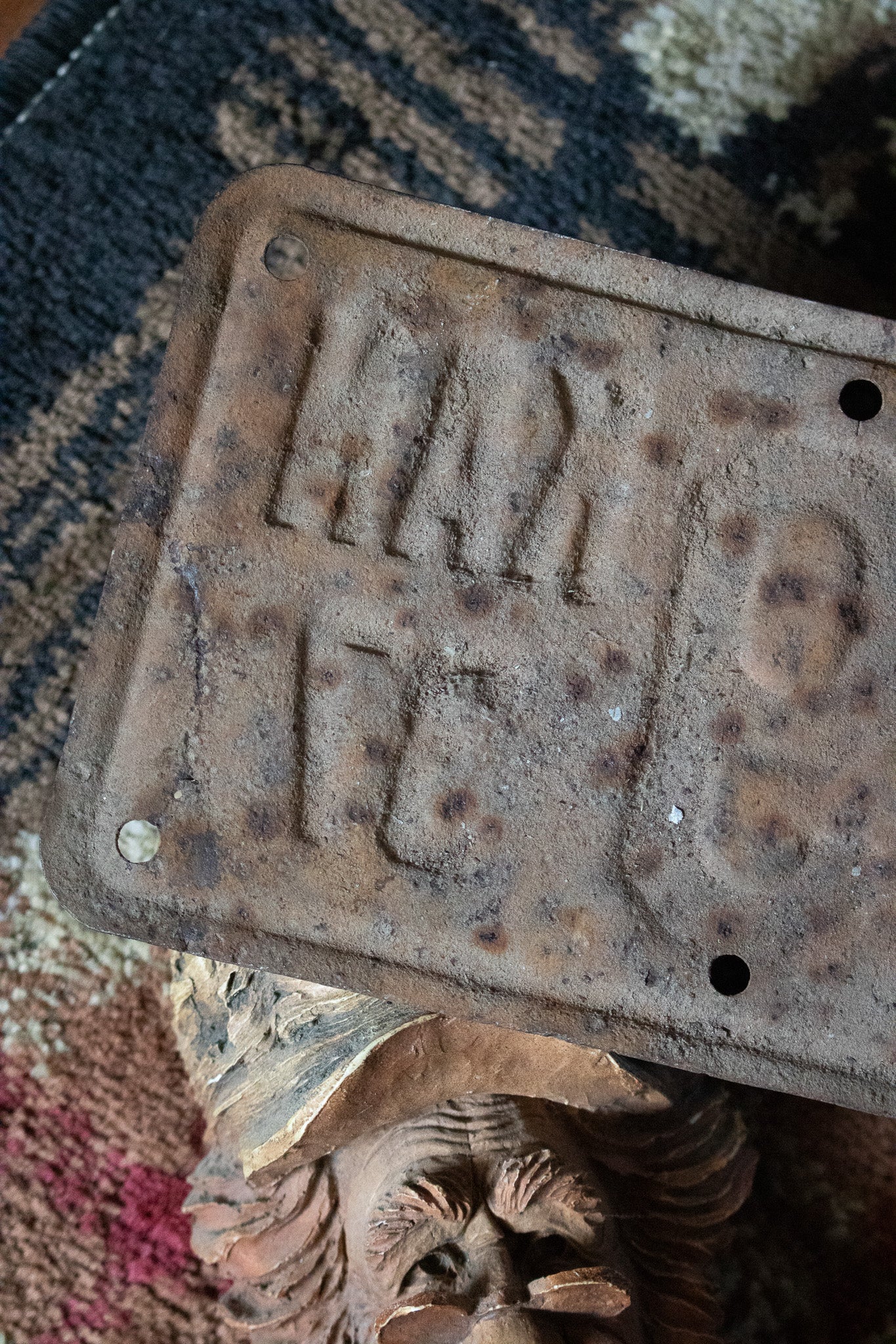 Vintage Rustic 1937 Collectible License Plates