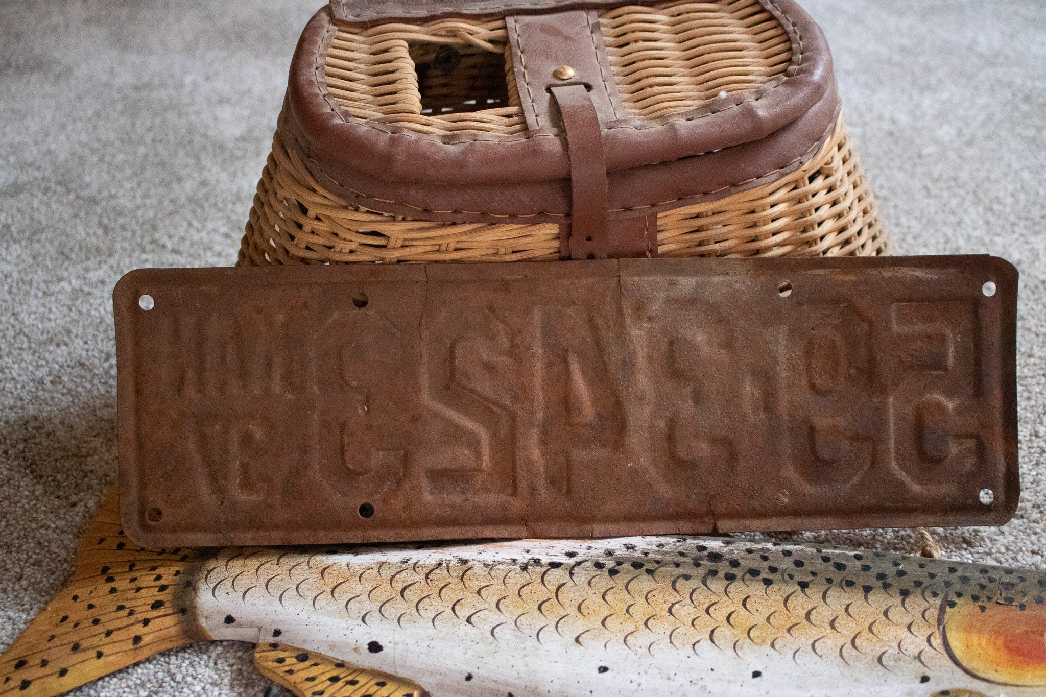 Vintage Rustic 1937 Collectible License Plates