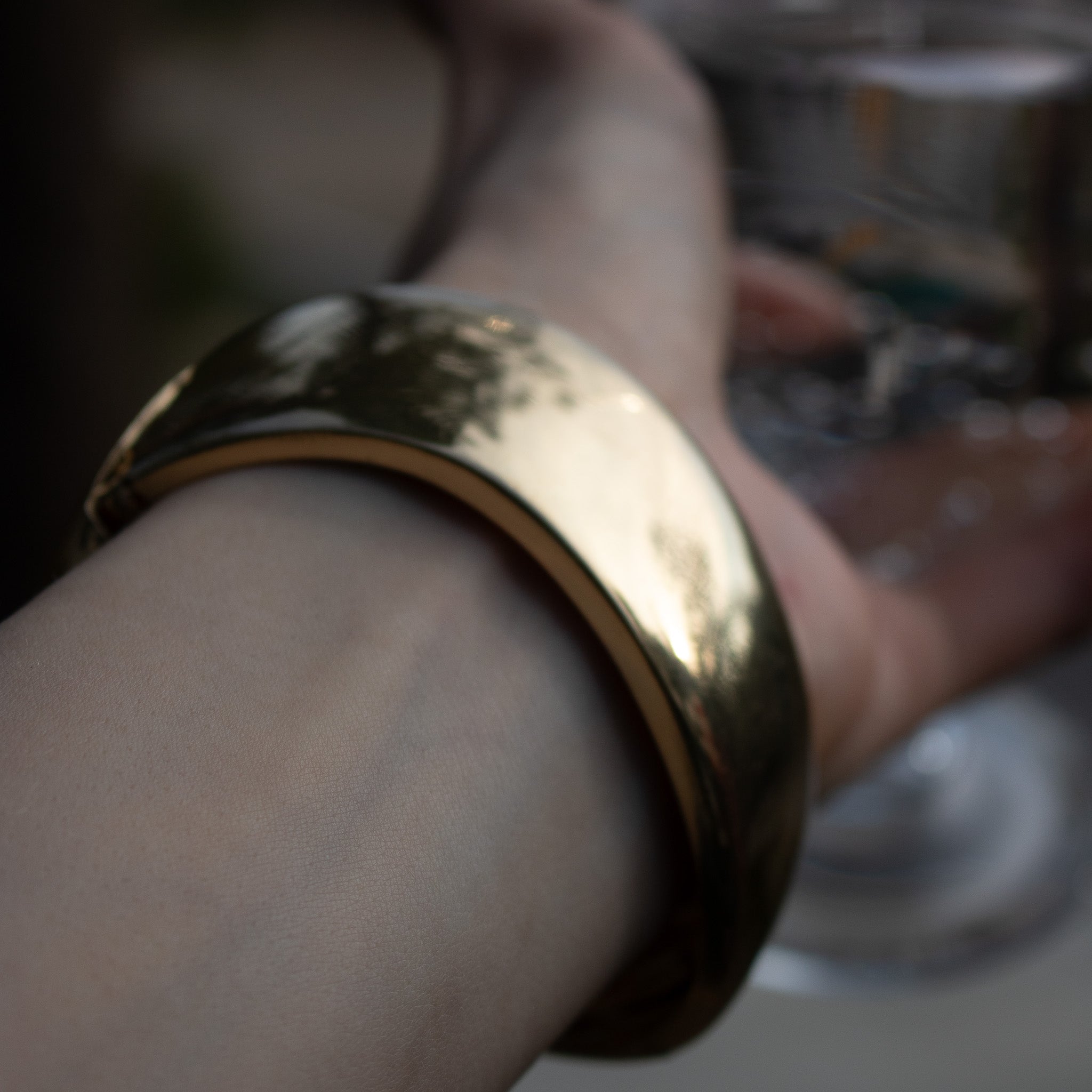 Gold-Toned Bangle Bracelet