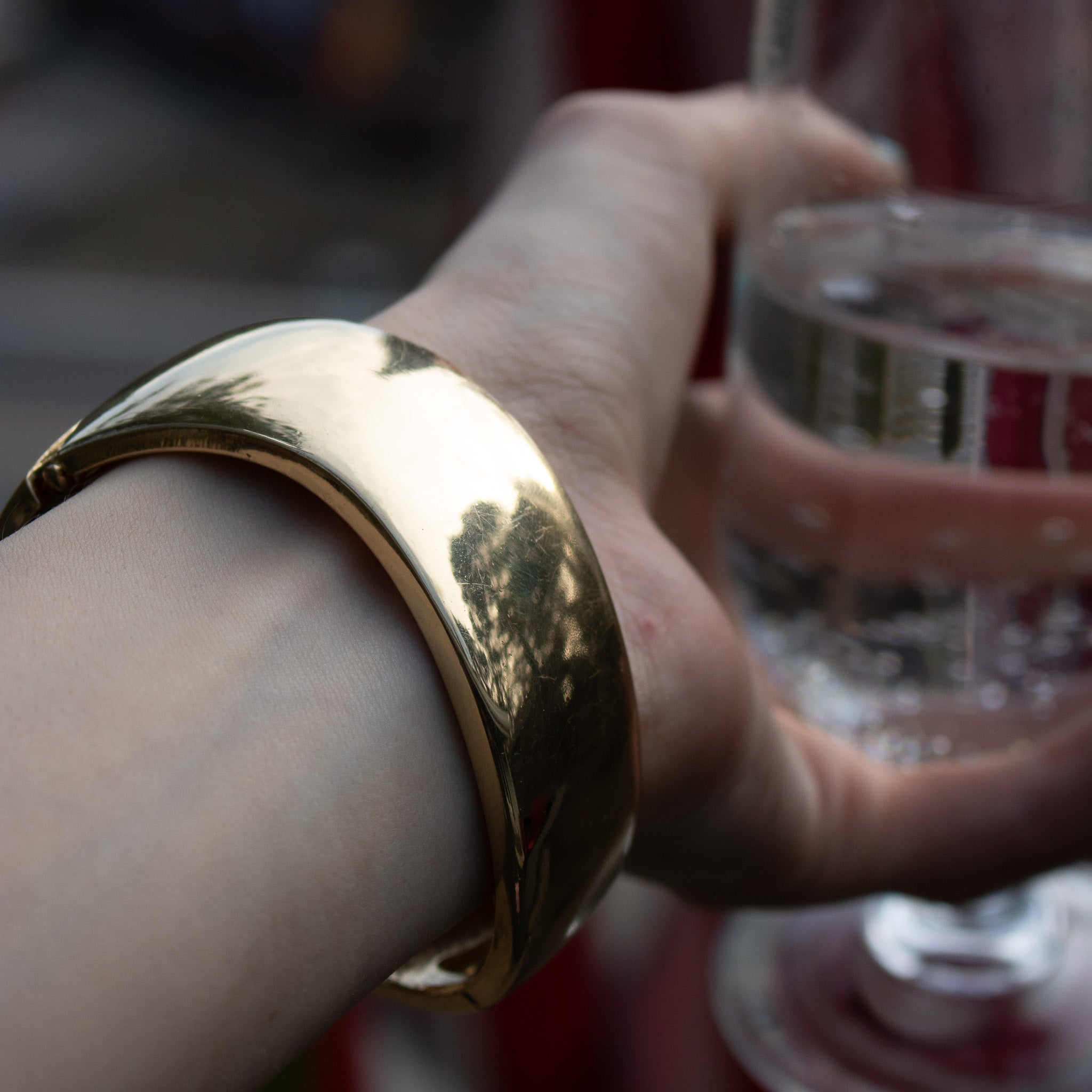 Gold-Toned Bangle Bracelet