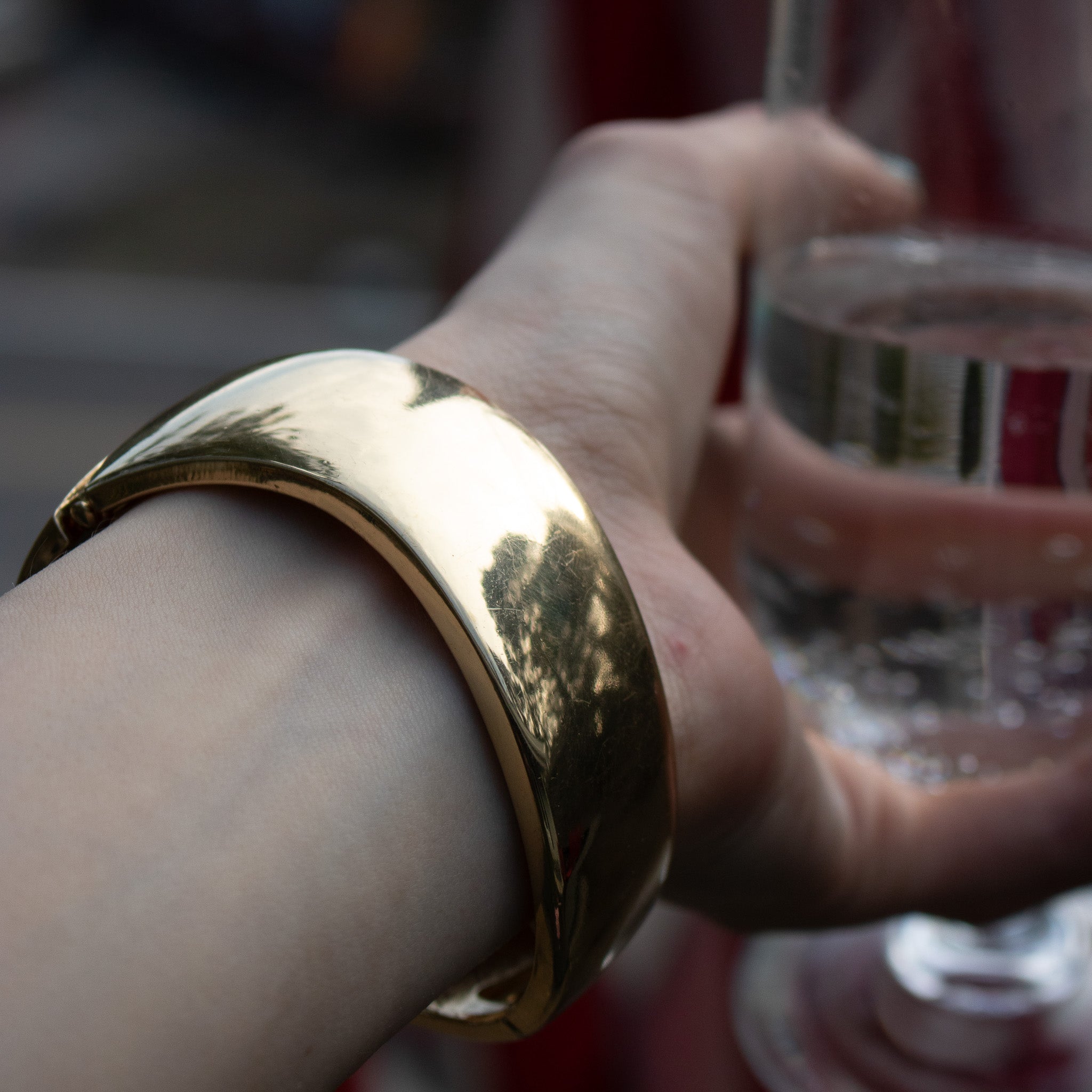 Gold-Toned Bangle Bracelet