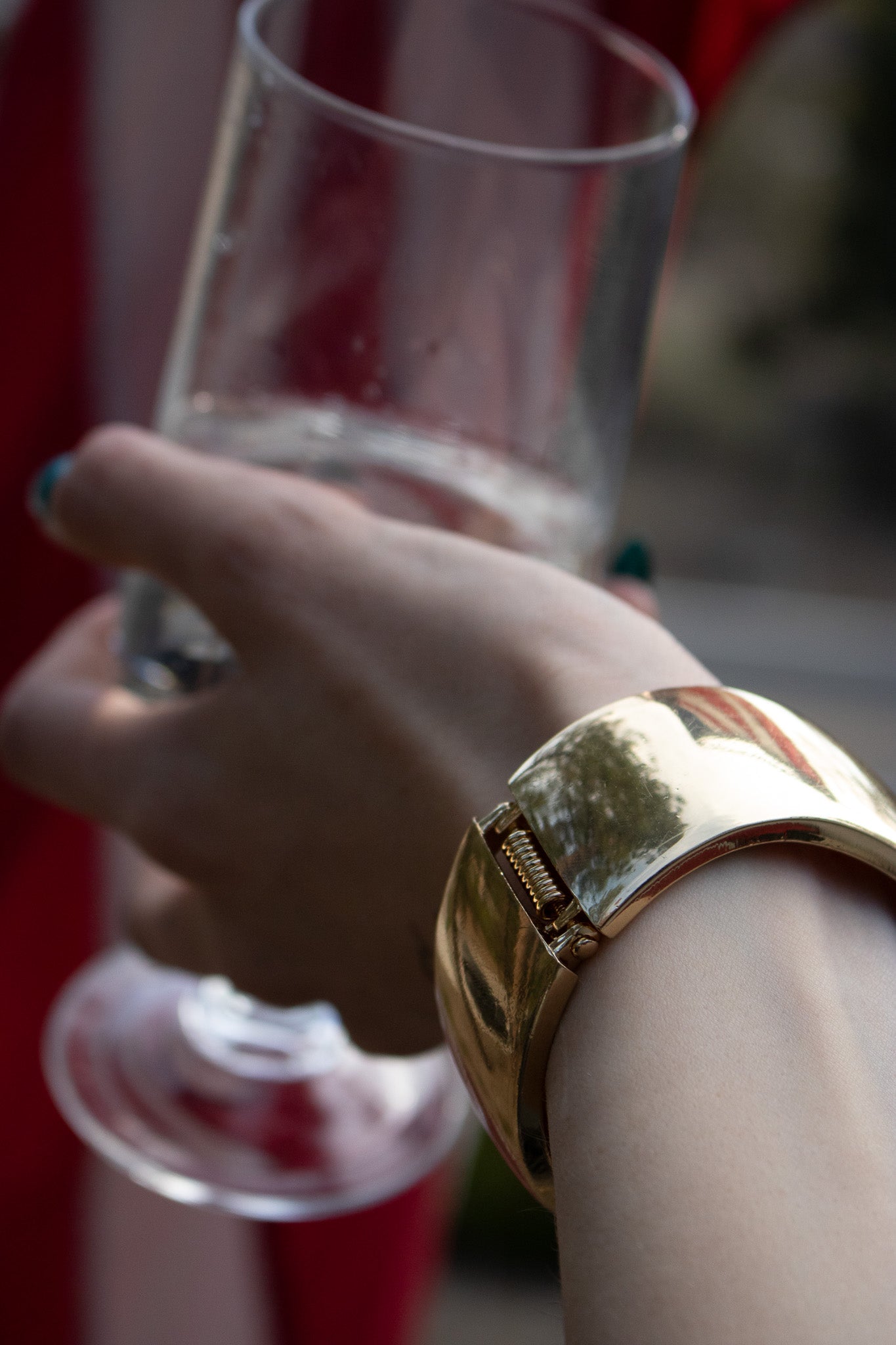 Gold-Toned Bangle Bracelet