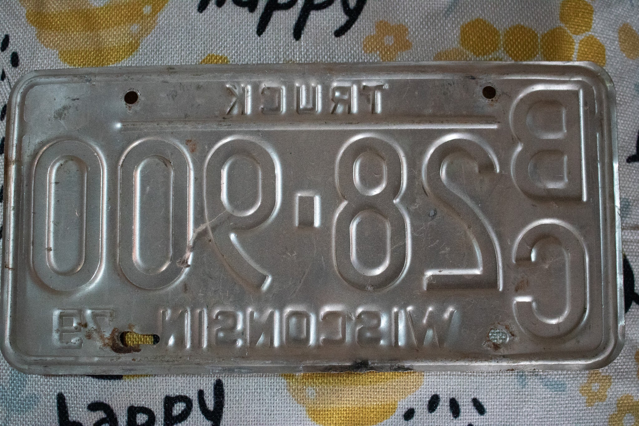 Wisconsin Truck "B"/"C" License Plate