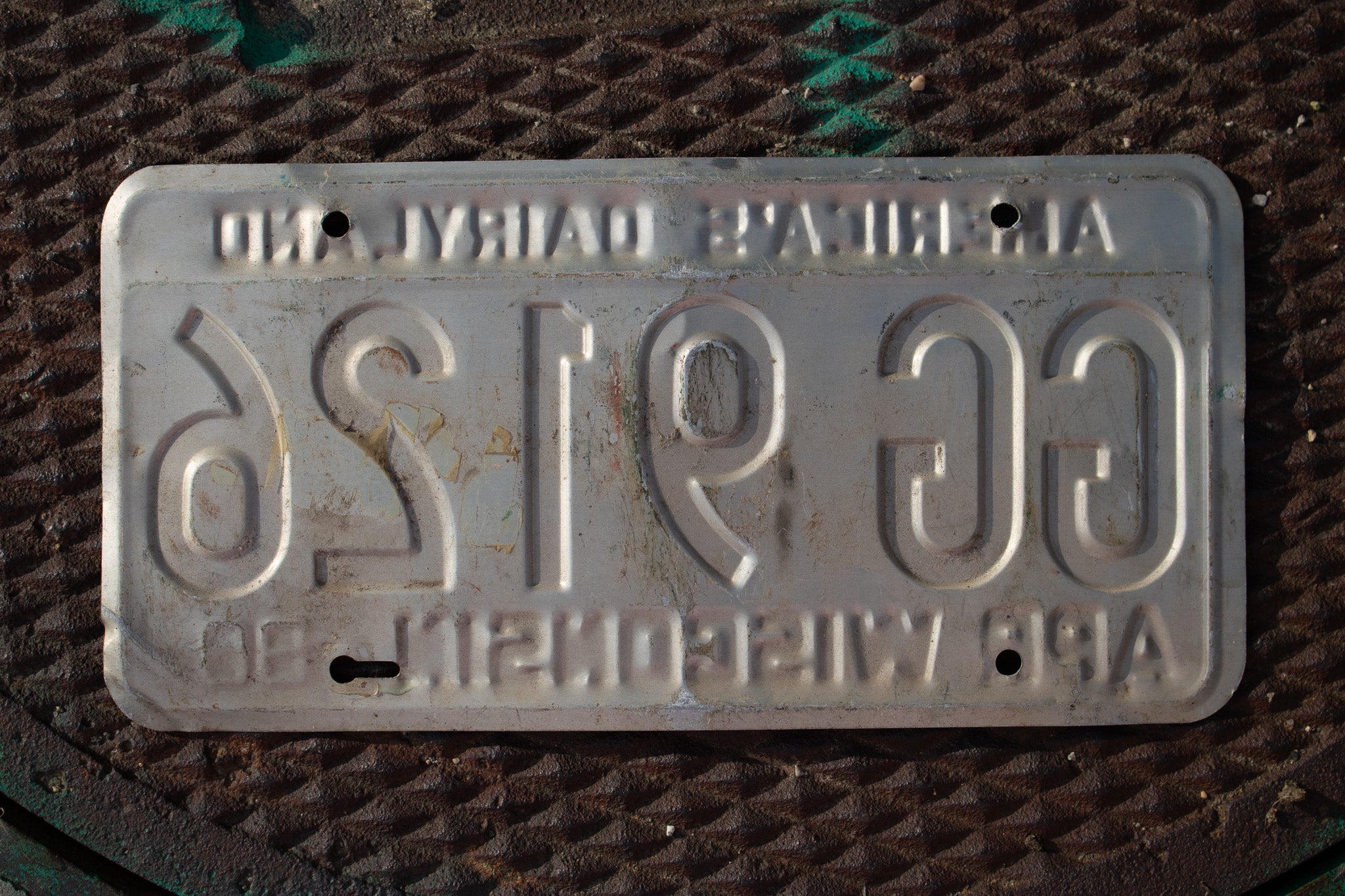 America's Dairyland APR Wisconsin License Plate