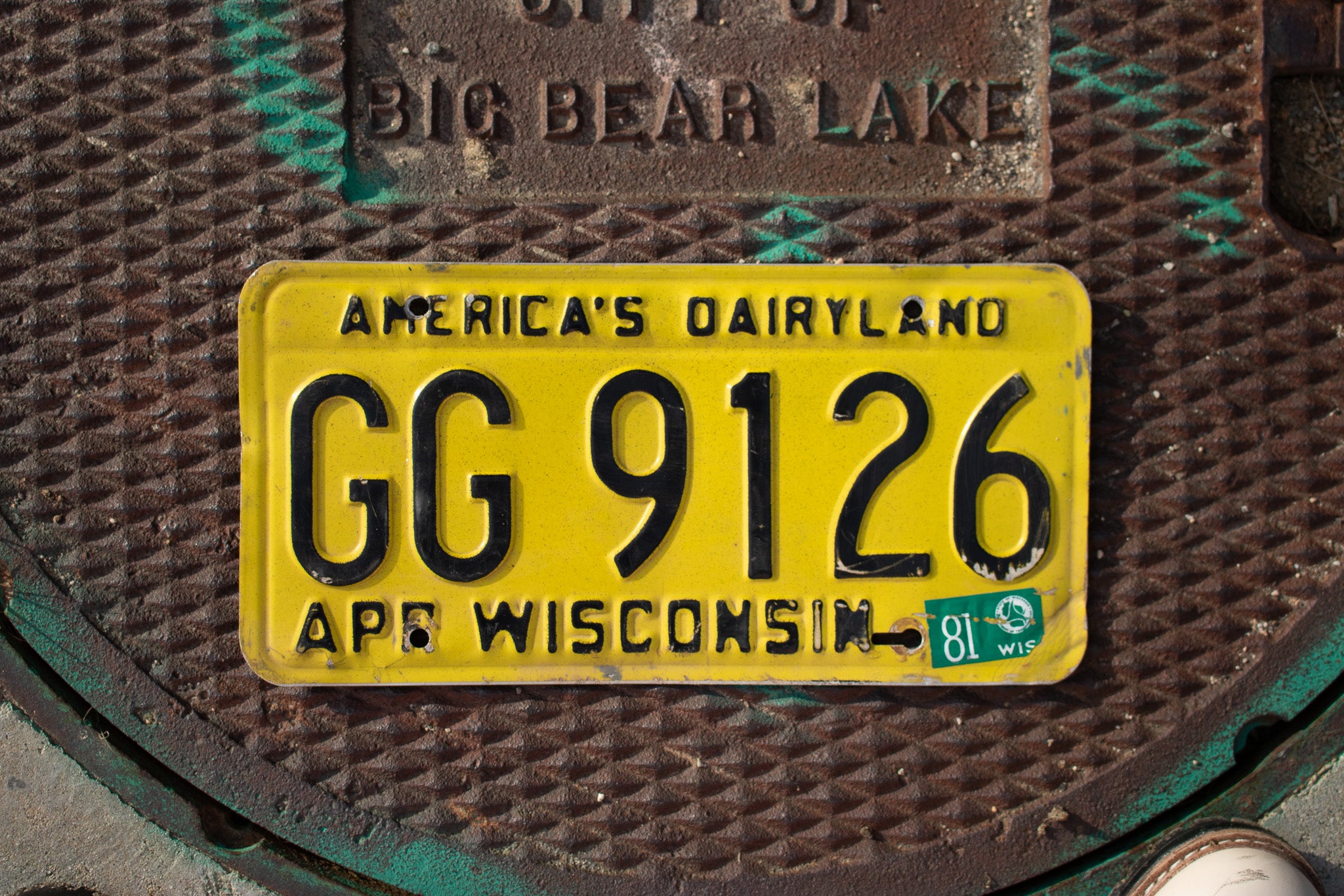 America's Dairyland APR Wisconsin License Plate