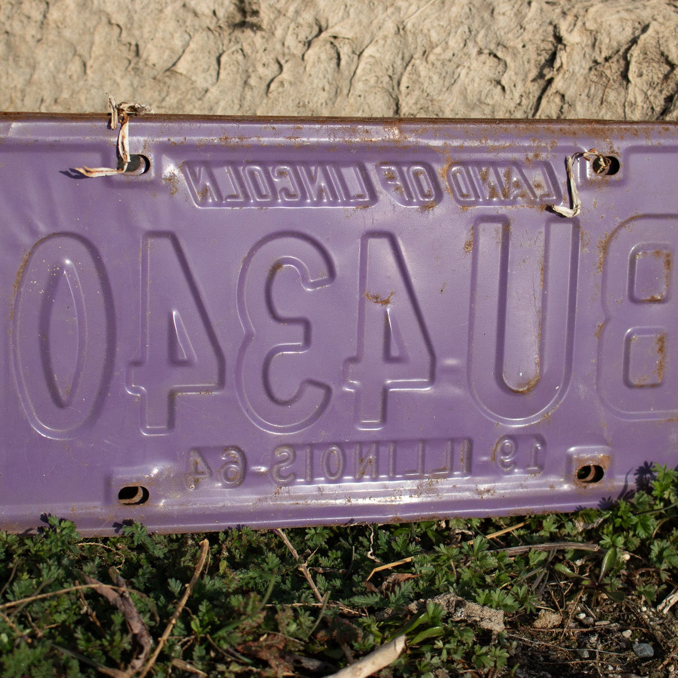 Land of Lincoln 1964 Illinois License Plate Set