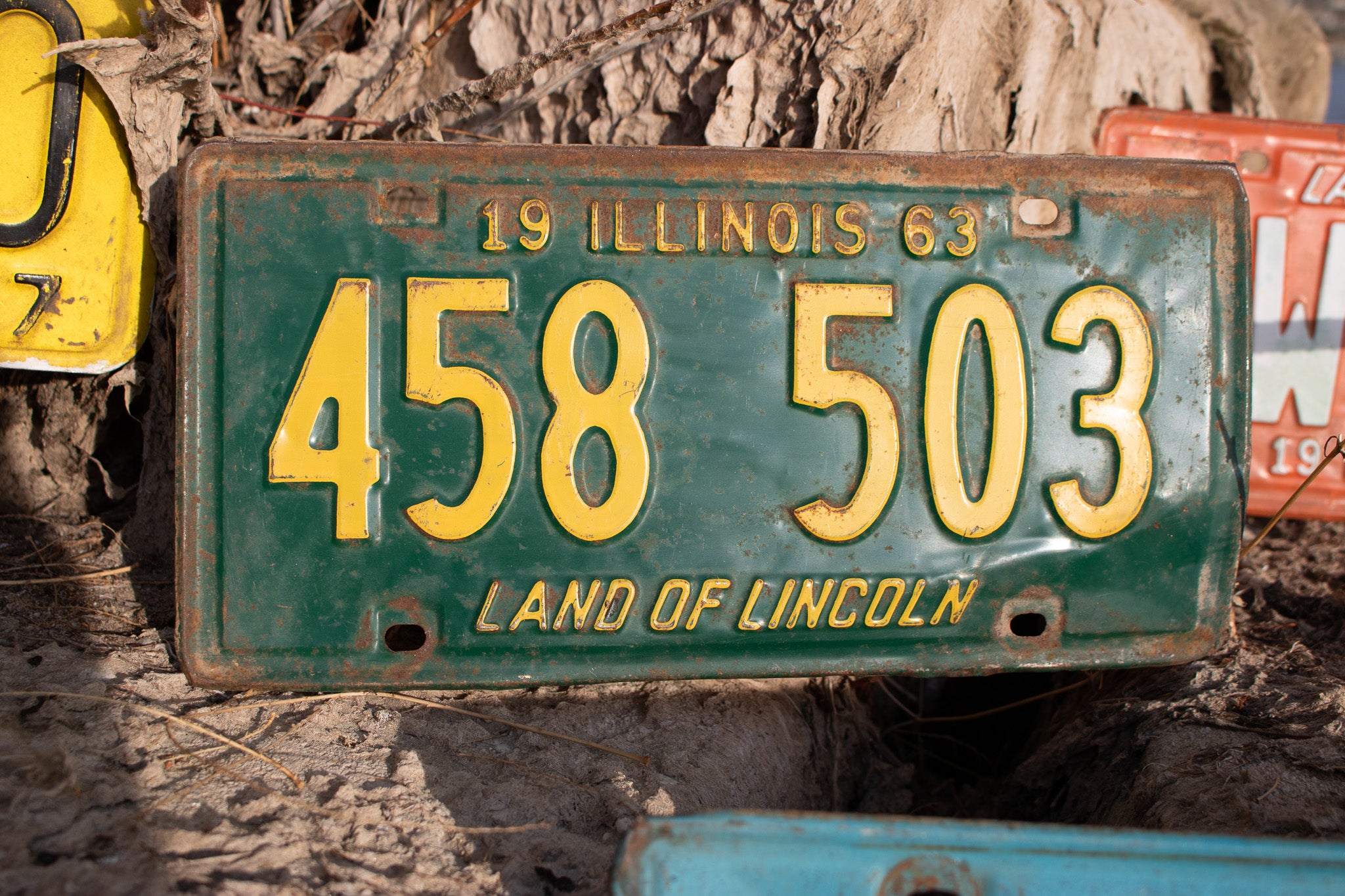 1963 Illinois Land of Lincoln License Plate