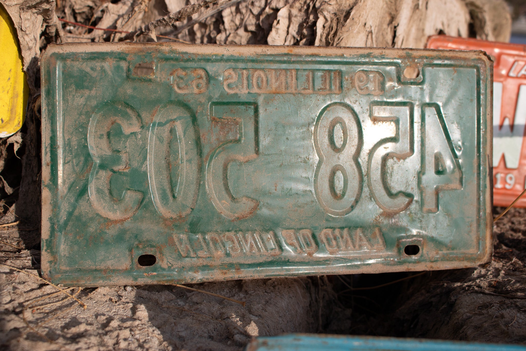1963 Illinois Land of Lincoln License Plate