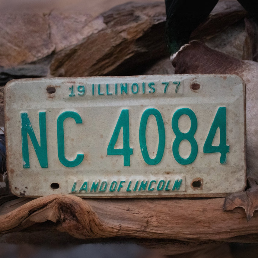 1977 Illinois Land of Lincoln License Plate
