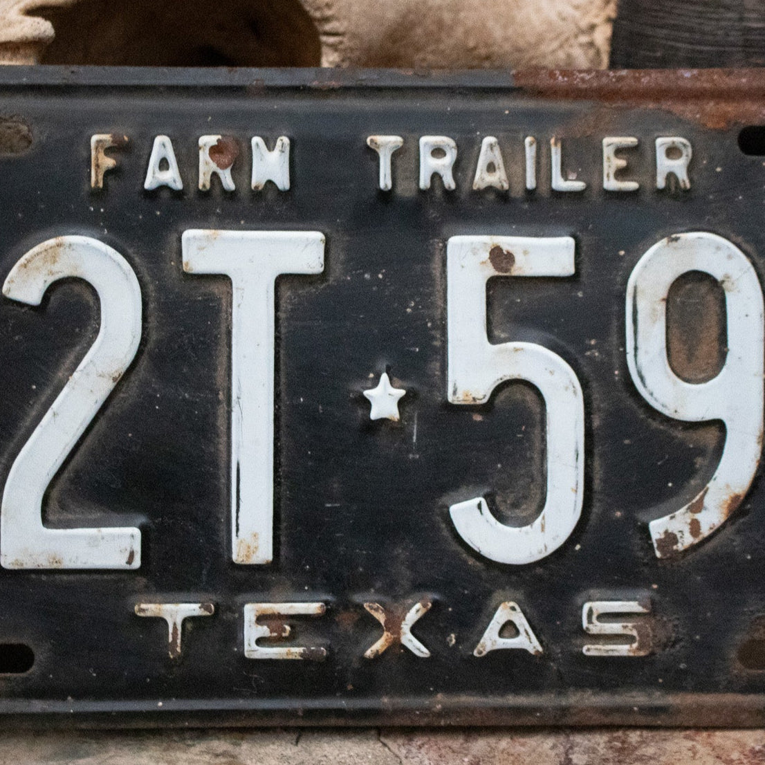 Farm trailer 64' Texas License Plate