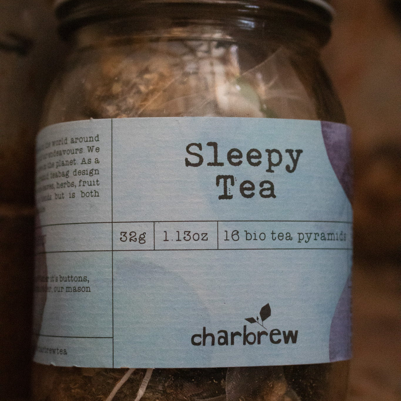Charbrew Wellness Sleepy Tea 16 Bio Pyramids