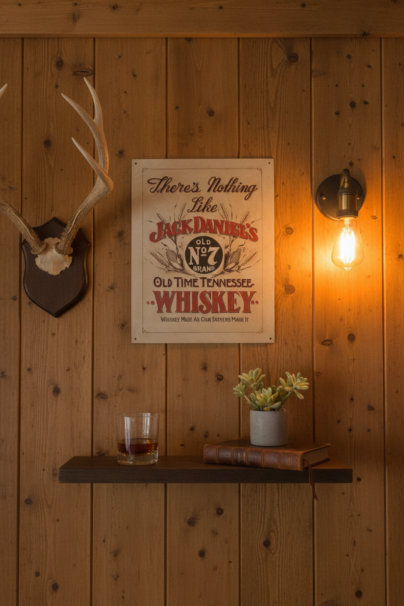 "There's Nothing Like Jack Daniels" Old Time Tennessee Tin Sign
