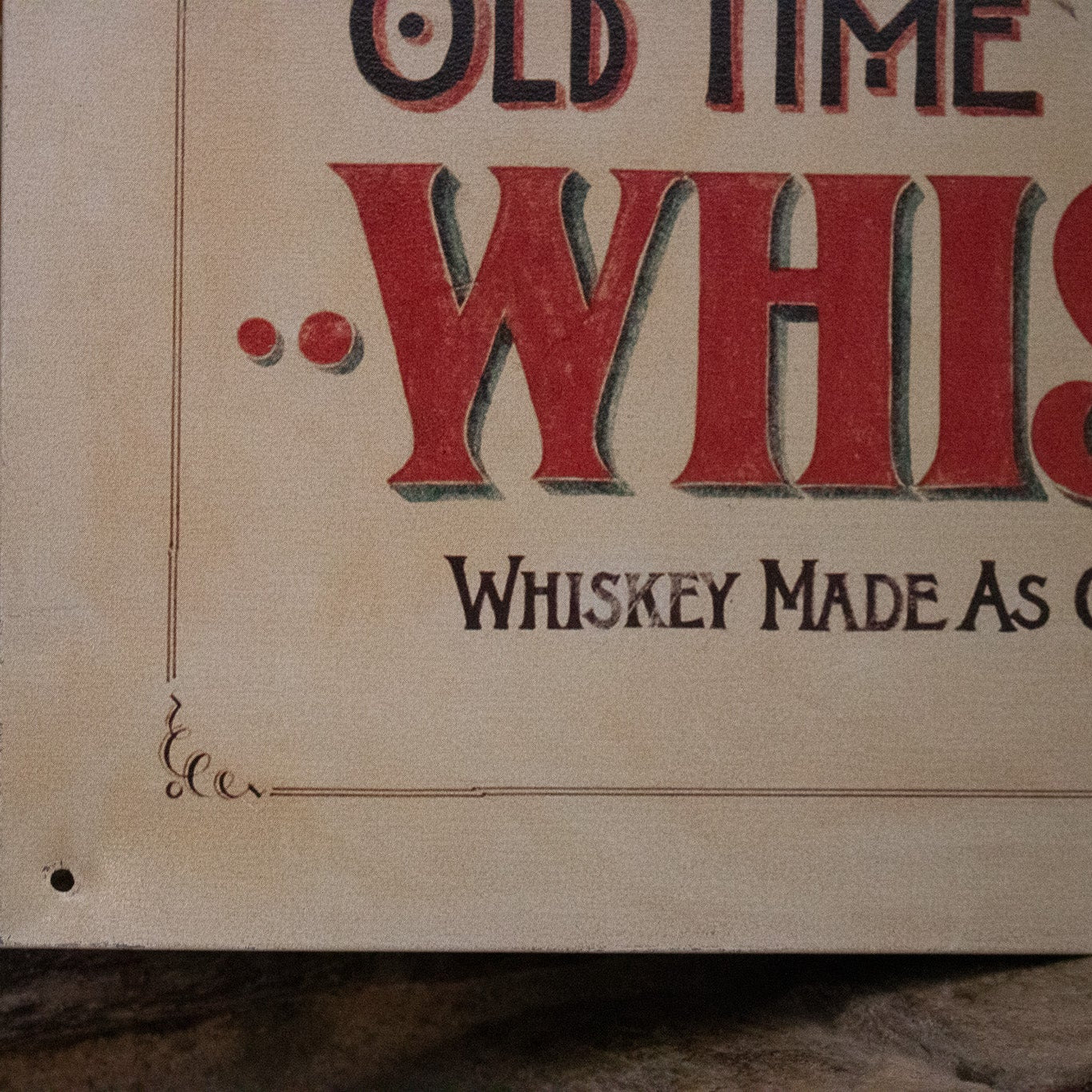 "There's Nothing Like Jack Daniels" Old Time Tennessee Tin Sign