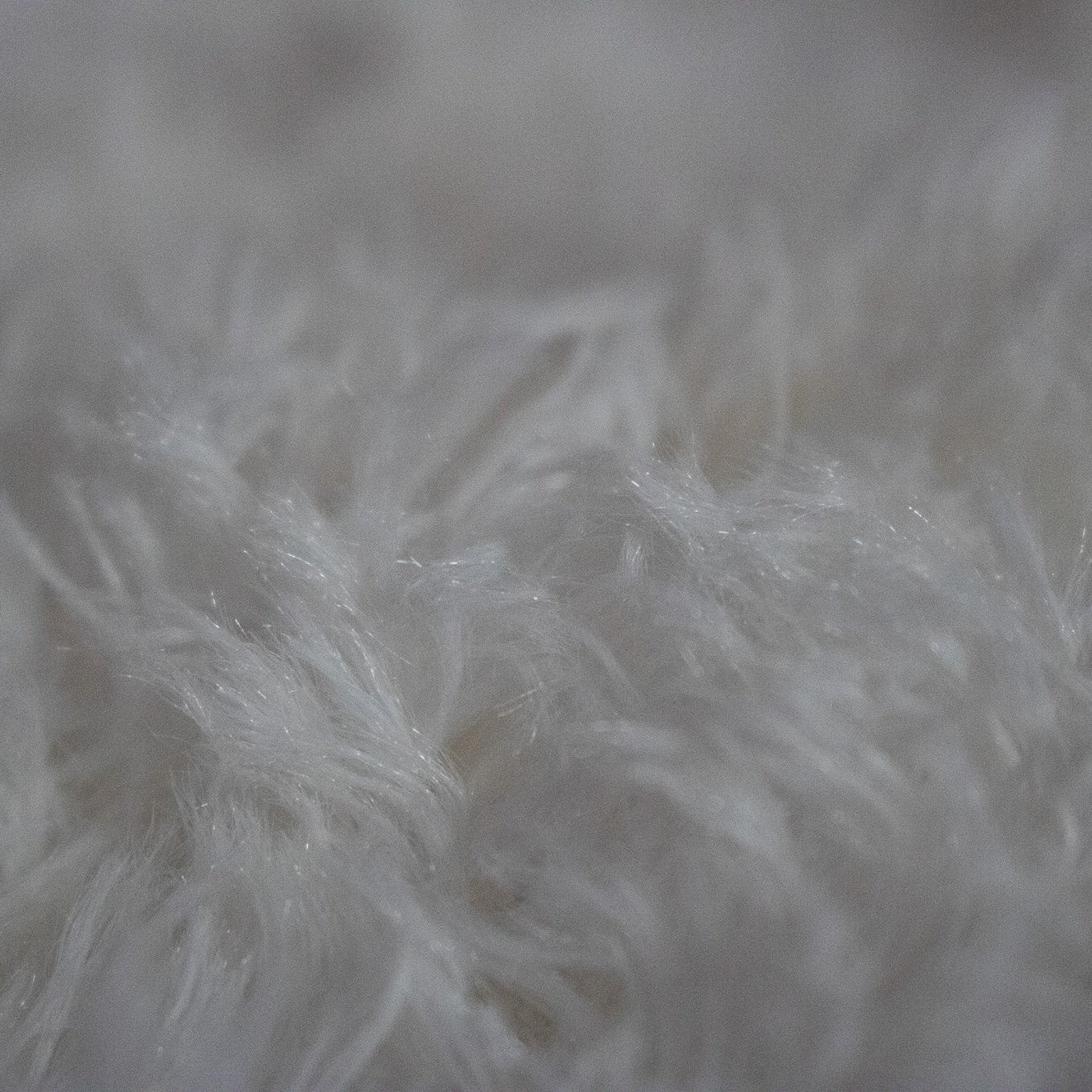 YUSOKI Double Layered Faux Fur Cream White Throw Blanket, 50" x 60"