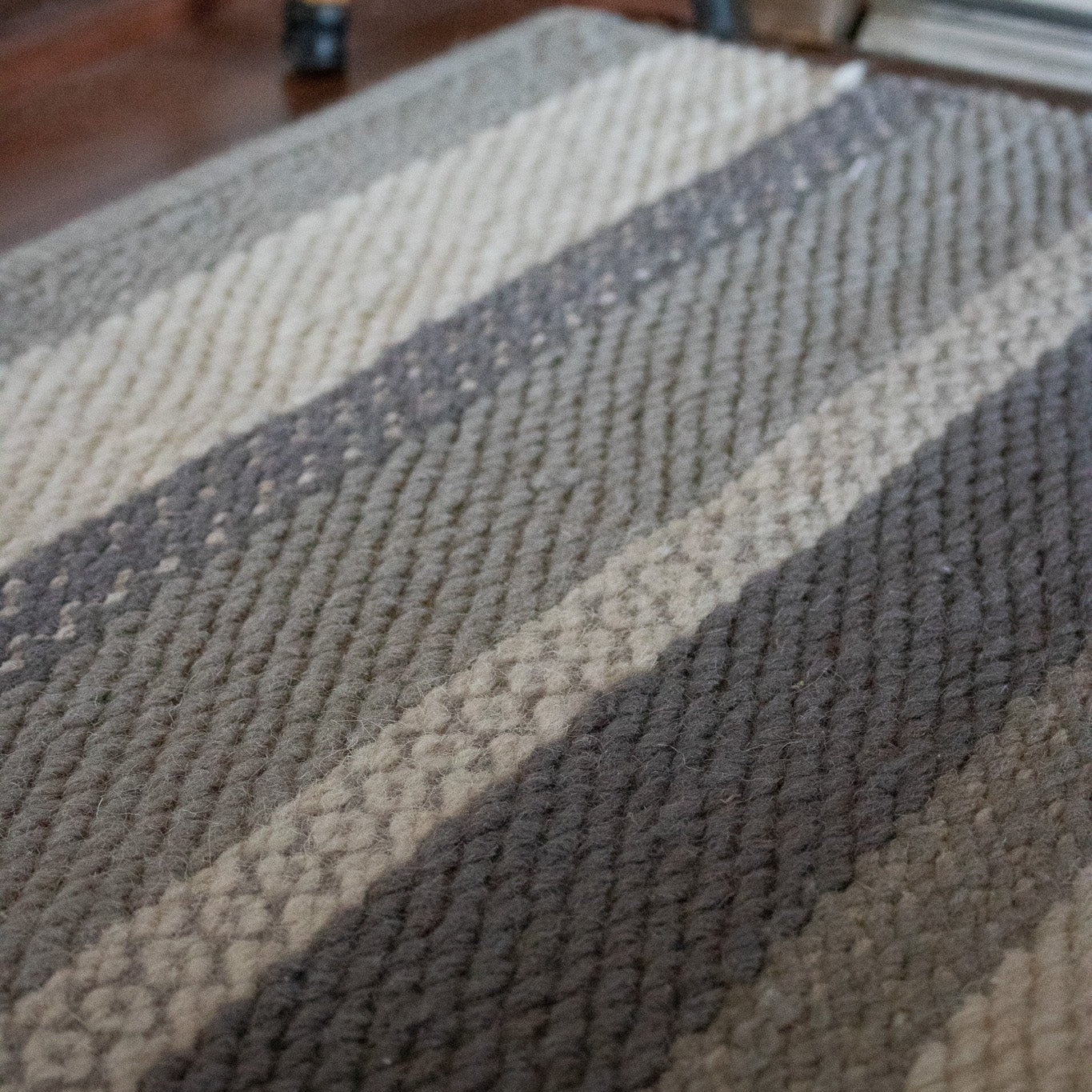 Care & Fair White Wool Rug – Handwoven in India with Artisan Craftsmanship