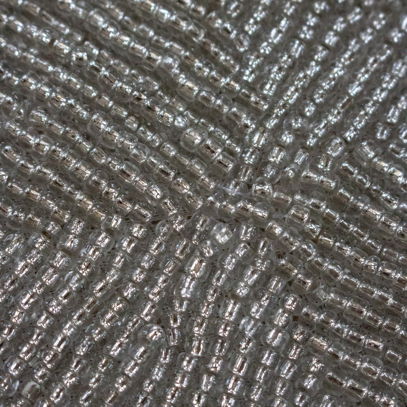 Elegant Rachel Zoe -Beaded Silver Charger