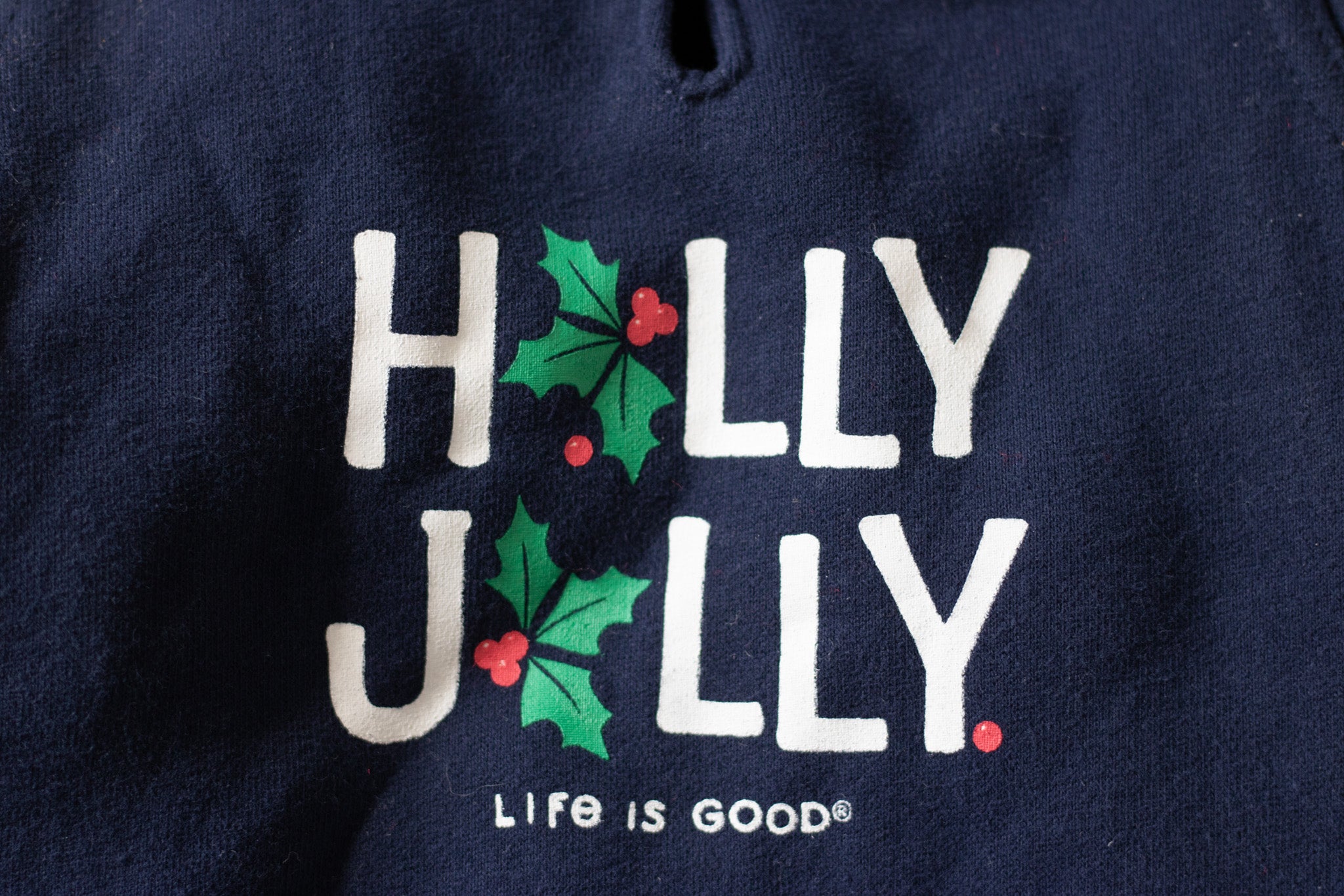Life is Good "Holly Jolly" Christmas Dog Hoodie