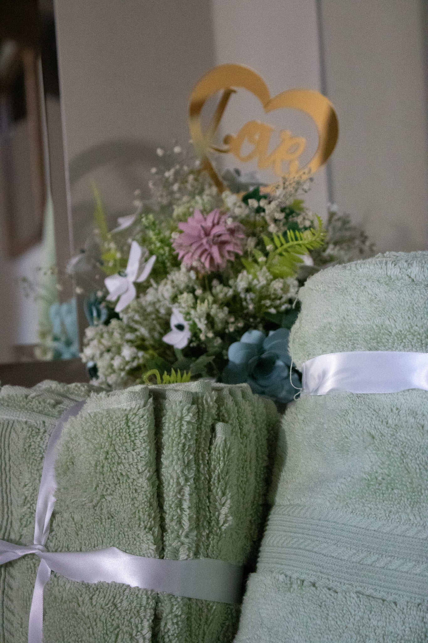 Joie Home Premium Set of 100% Cotton Washcloths Seafoam Green