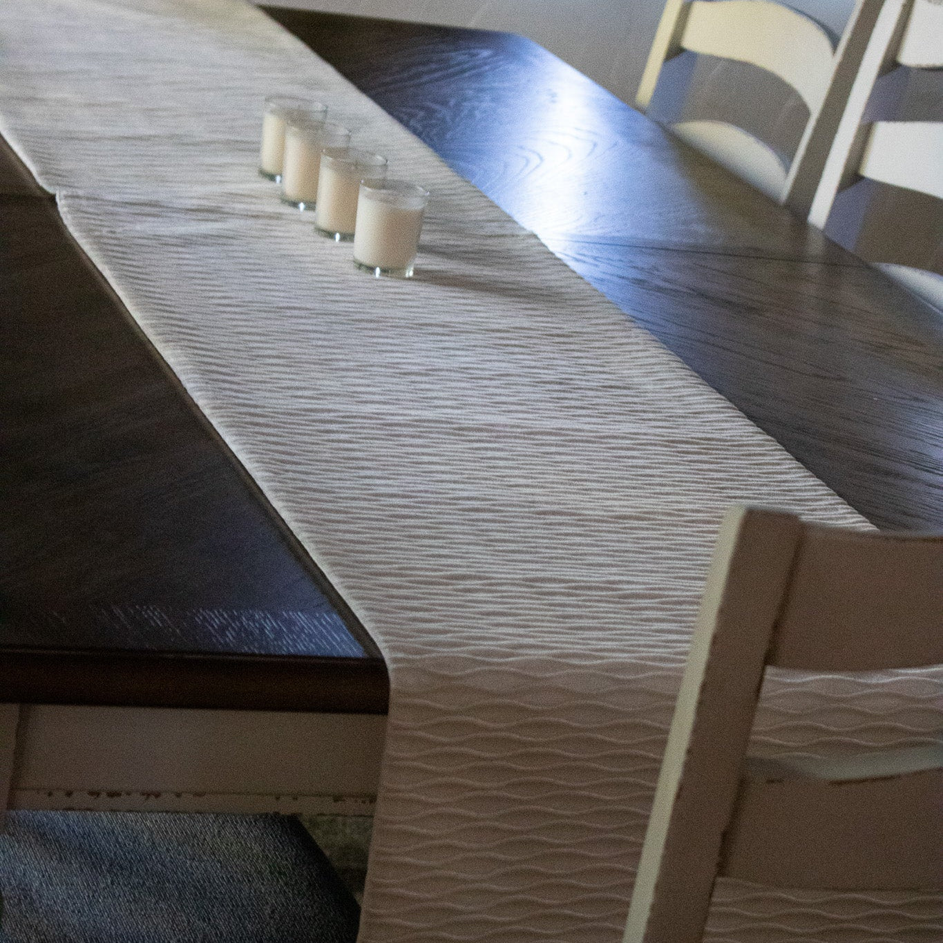 Dwell Studio Premiere Collection Cream Colored Table Runner