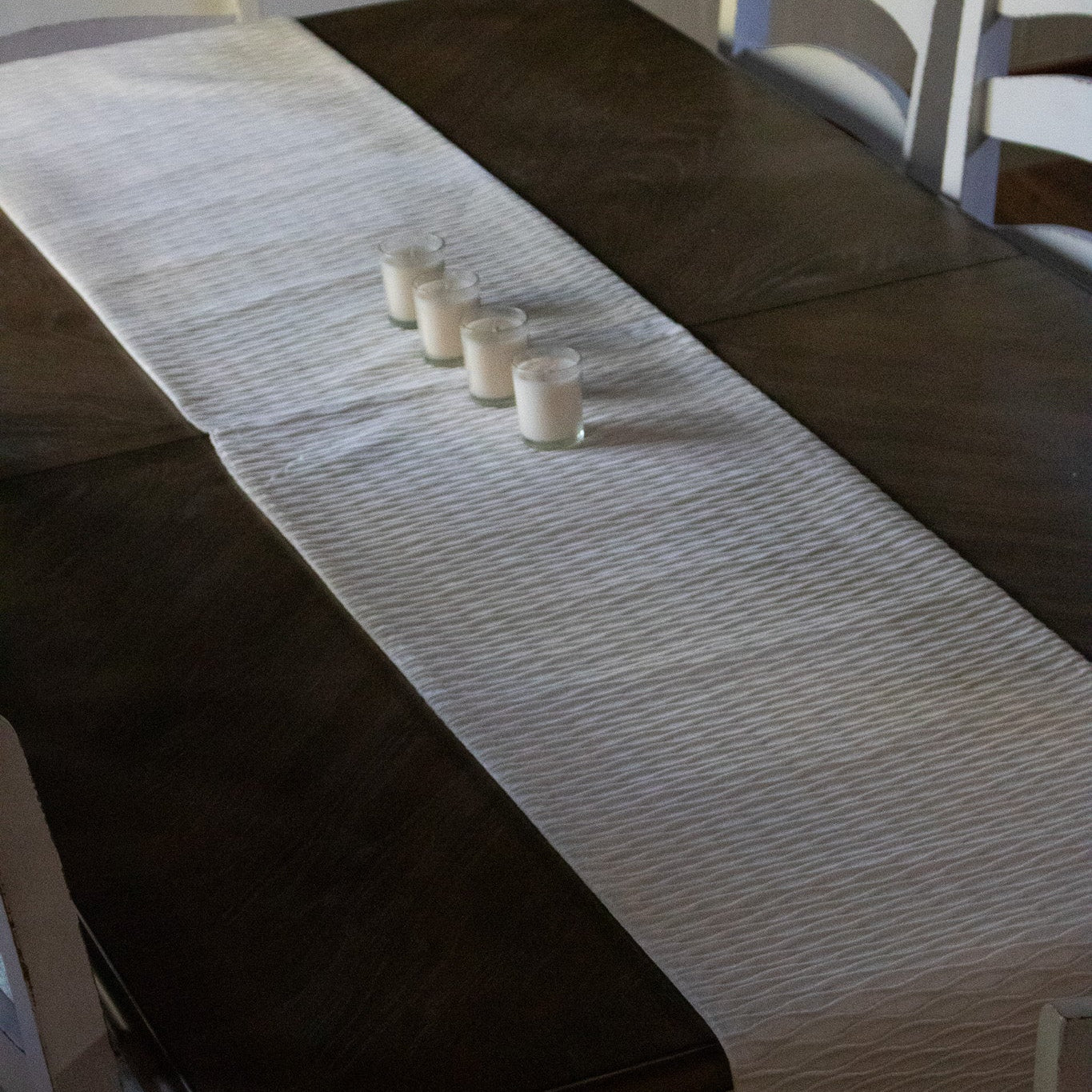 Dwell Studio Premiere Collection Cream Colored Table Runner
