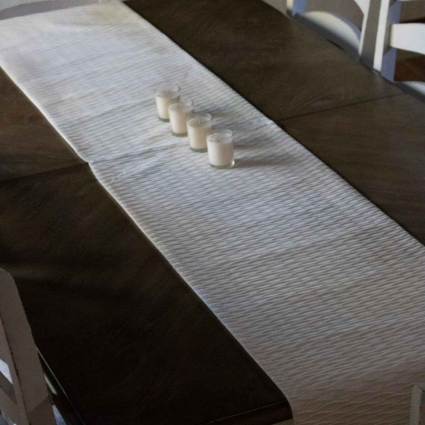 Dwell Studio Premiere Collection Cream Colored Table Runner