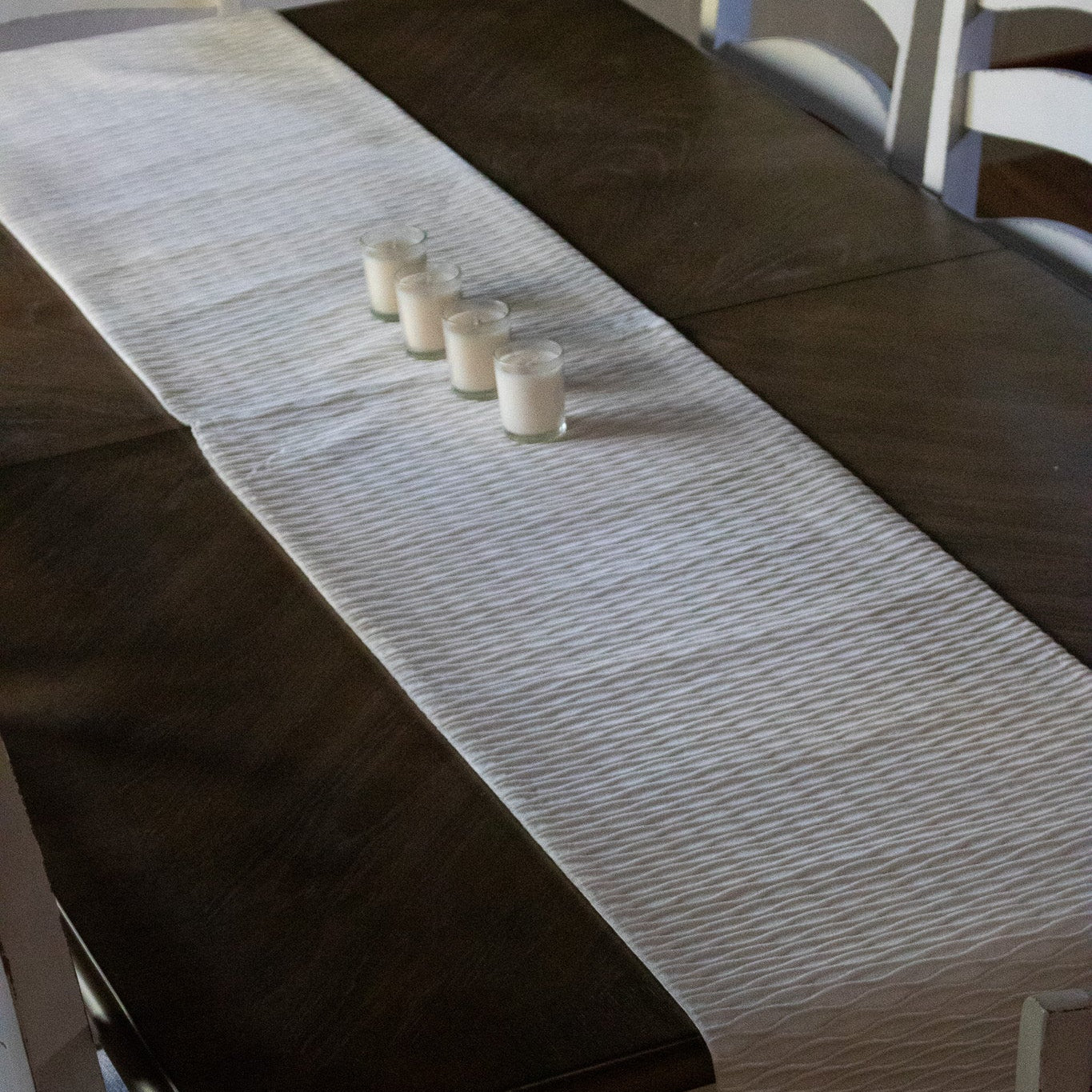 Dwell Studio Premiere Collection Cream Colored Table Runner