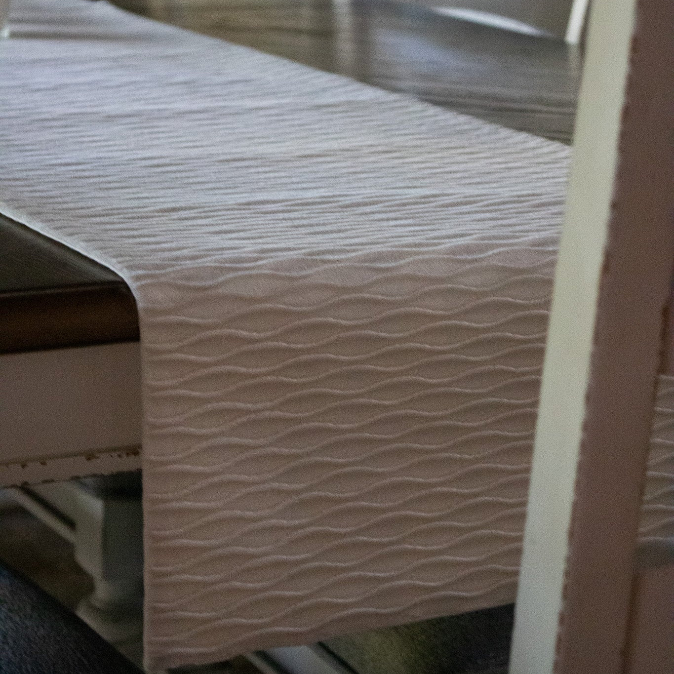 Dwell Studio Premiere Collection Cream Colored Table Runner