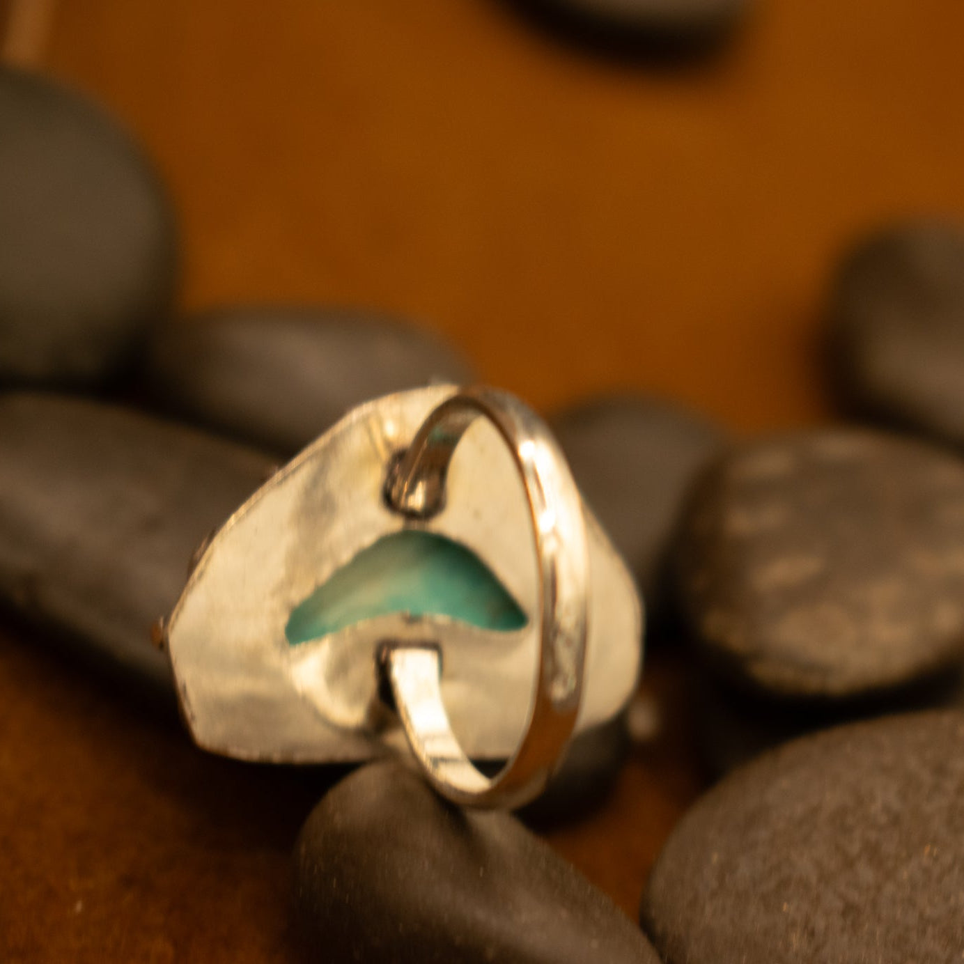 Faux Turquoise Gemstone Ring Size 8.5