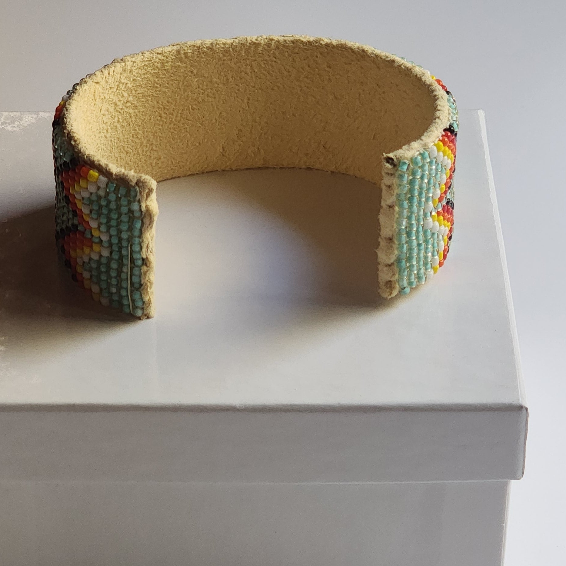 Native American Navajo Indian Hand Beaded Bracelet by Jacklyn Cleveland