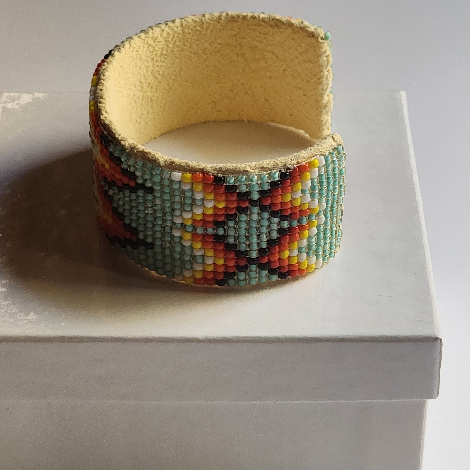 Native American Navajo Indian Hand Beaded Bracelet by Jacklyn Cleveland