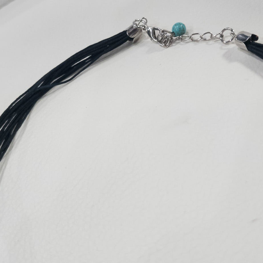 Turquoise Dyed Howlite Stone Necklace
