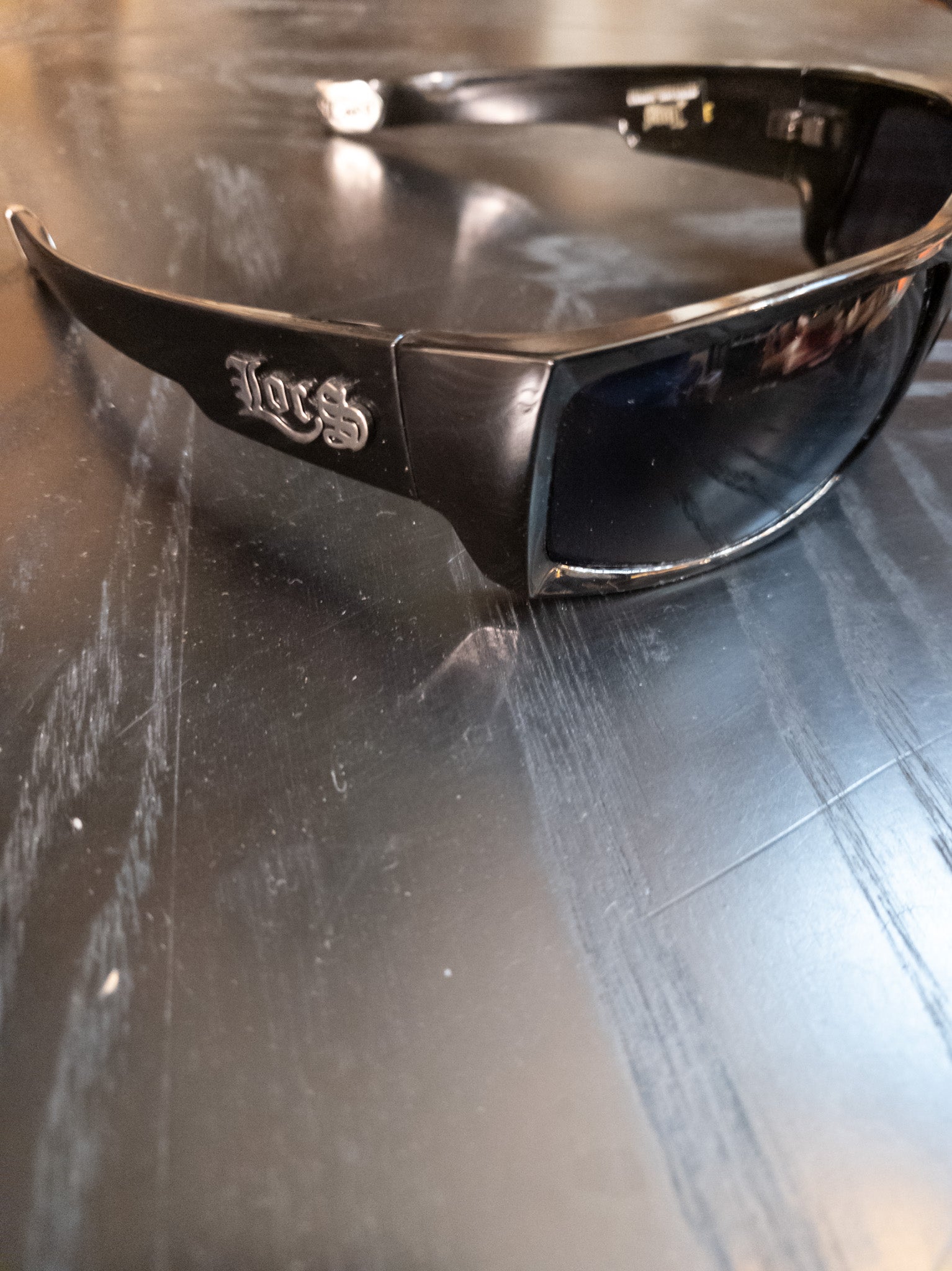 Locs Rectangular Sport All Black Sunglasses
