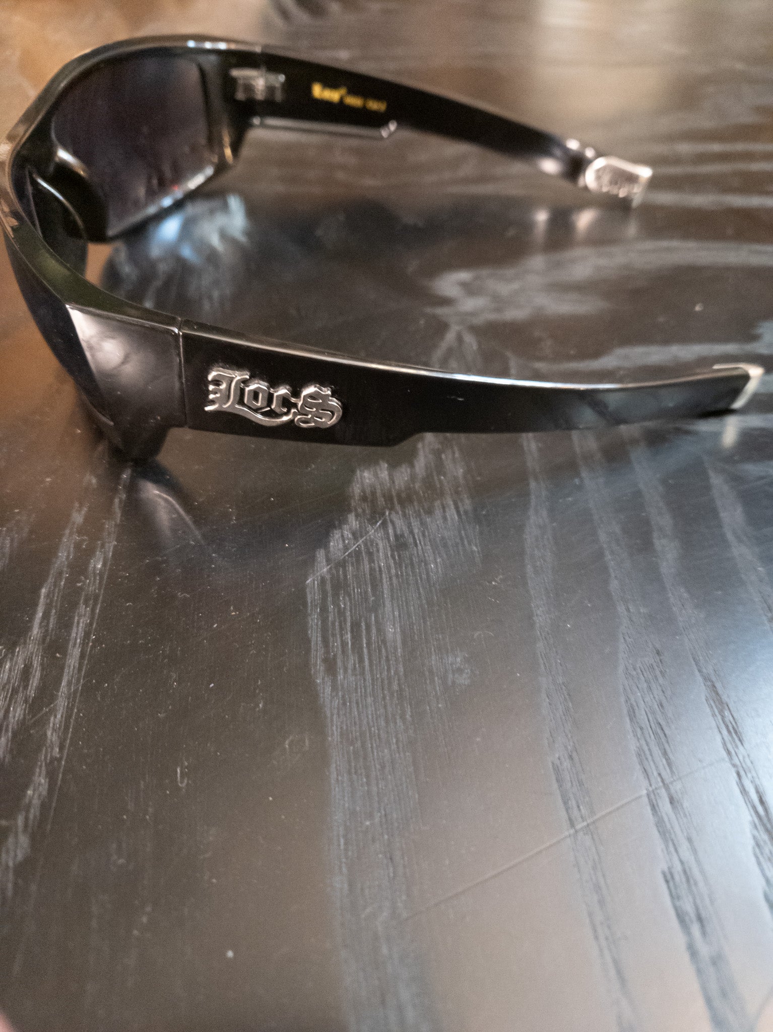 Locs Rectangular Sport All Black Sunglasses