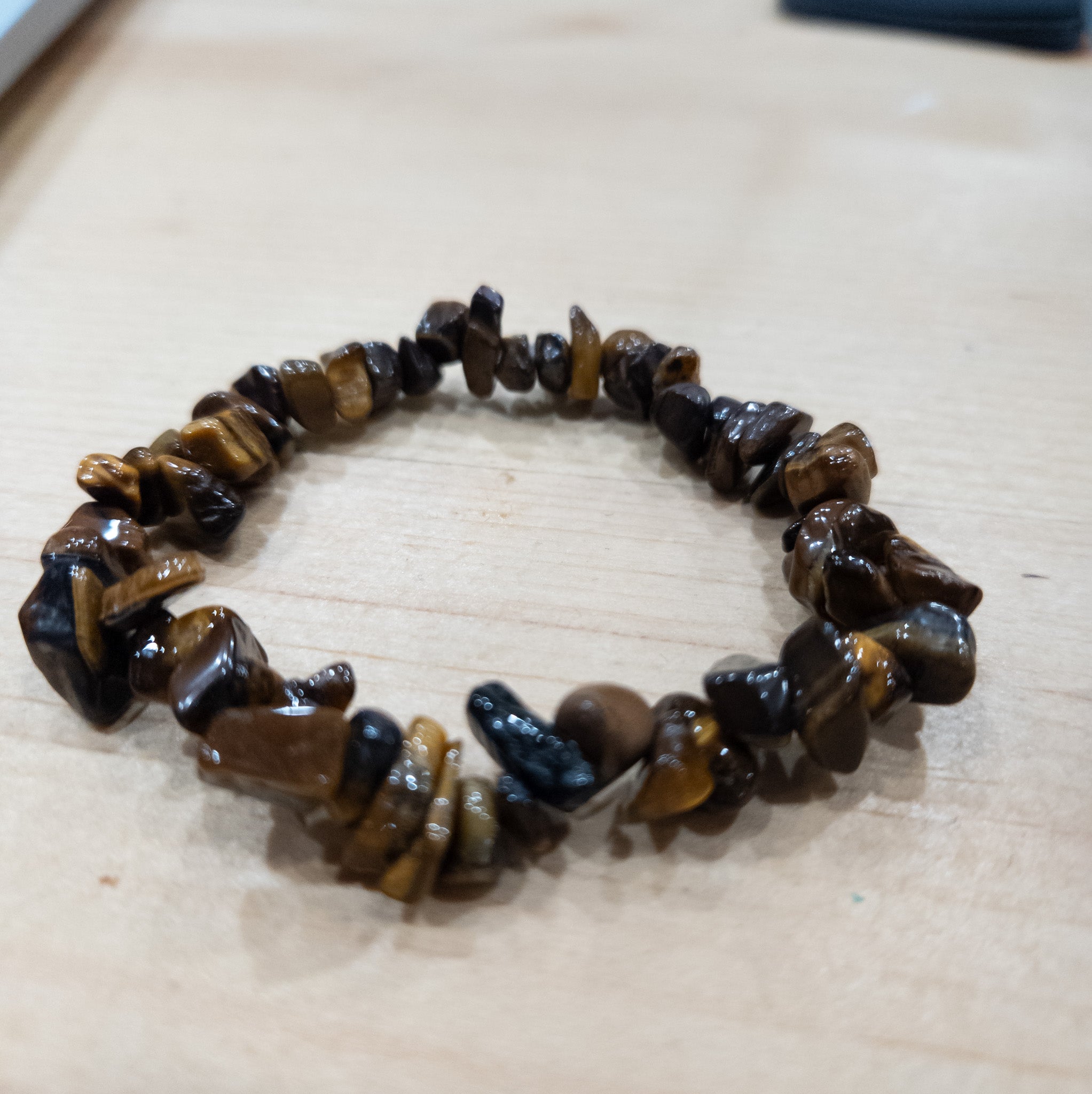 Tigers Eye Beaded Stretchy Bracelet