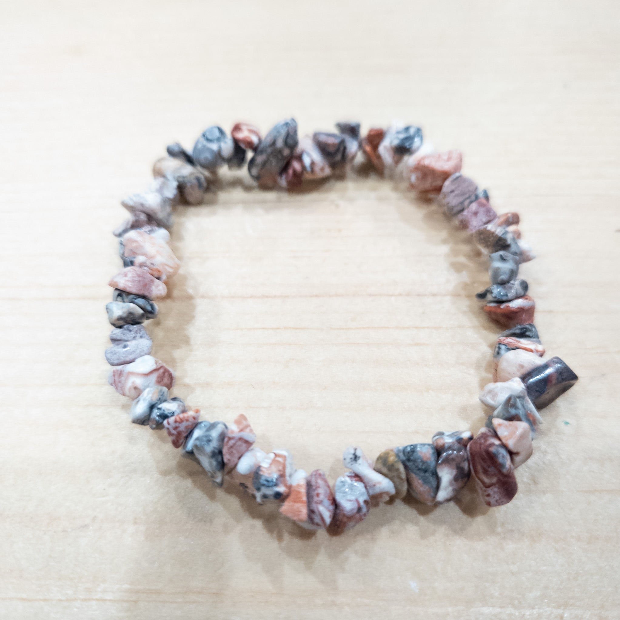 Lepard Jasper Stone Beaded Stretchy Bracelet