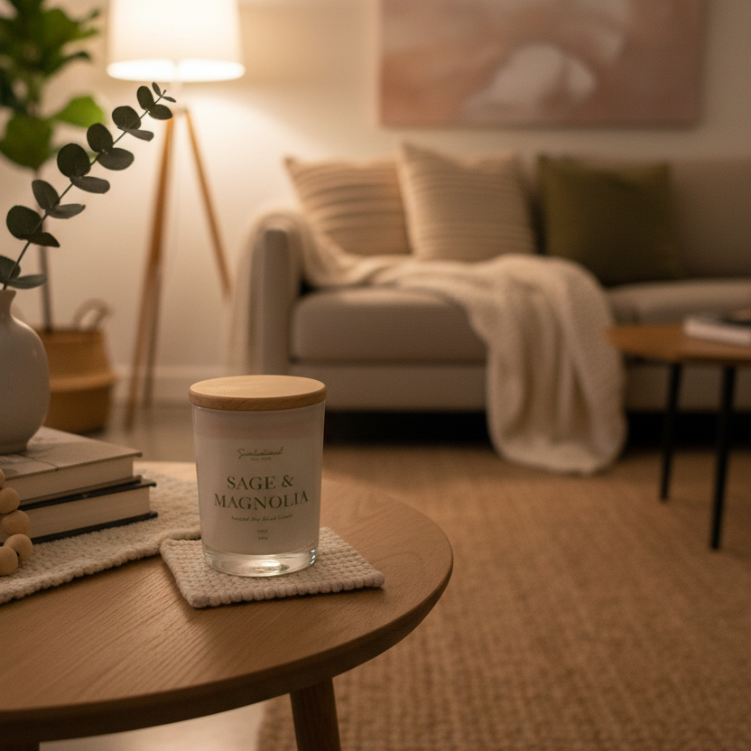 Scentsational Sage and Magnolia Candle