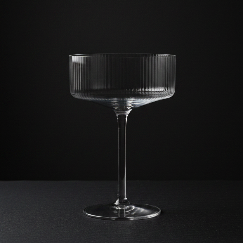 Fluted Cocktail Coup Elegant 13.5oz