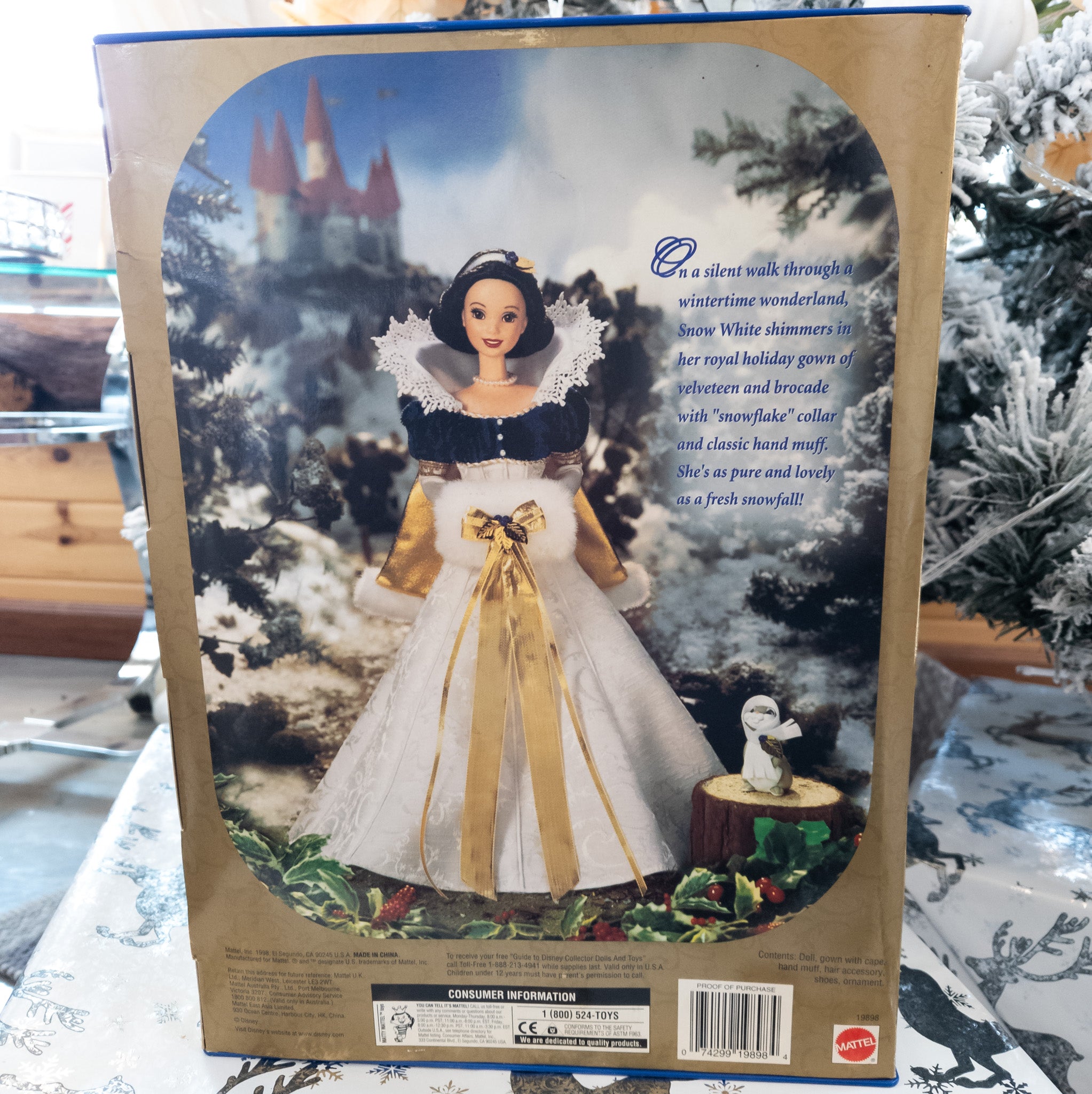 Vintage 1998 Special Edition Holiday Princess Walt Disney's Snow White By Mattel