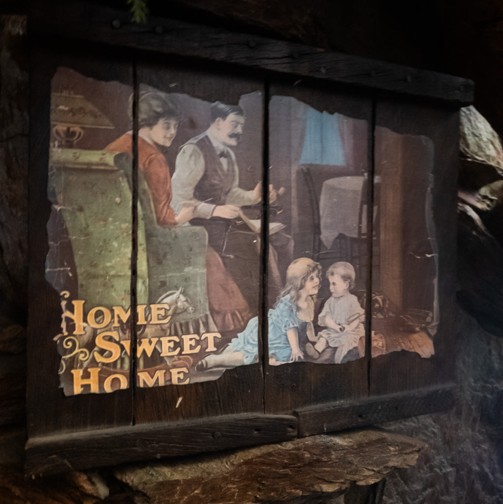 Original Raisinrak Wood "Home, Sweet, Home" sign