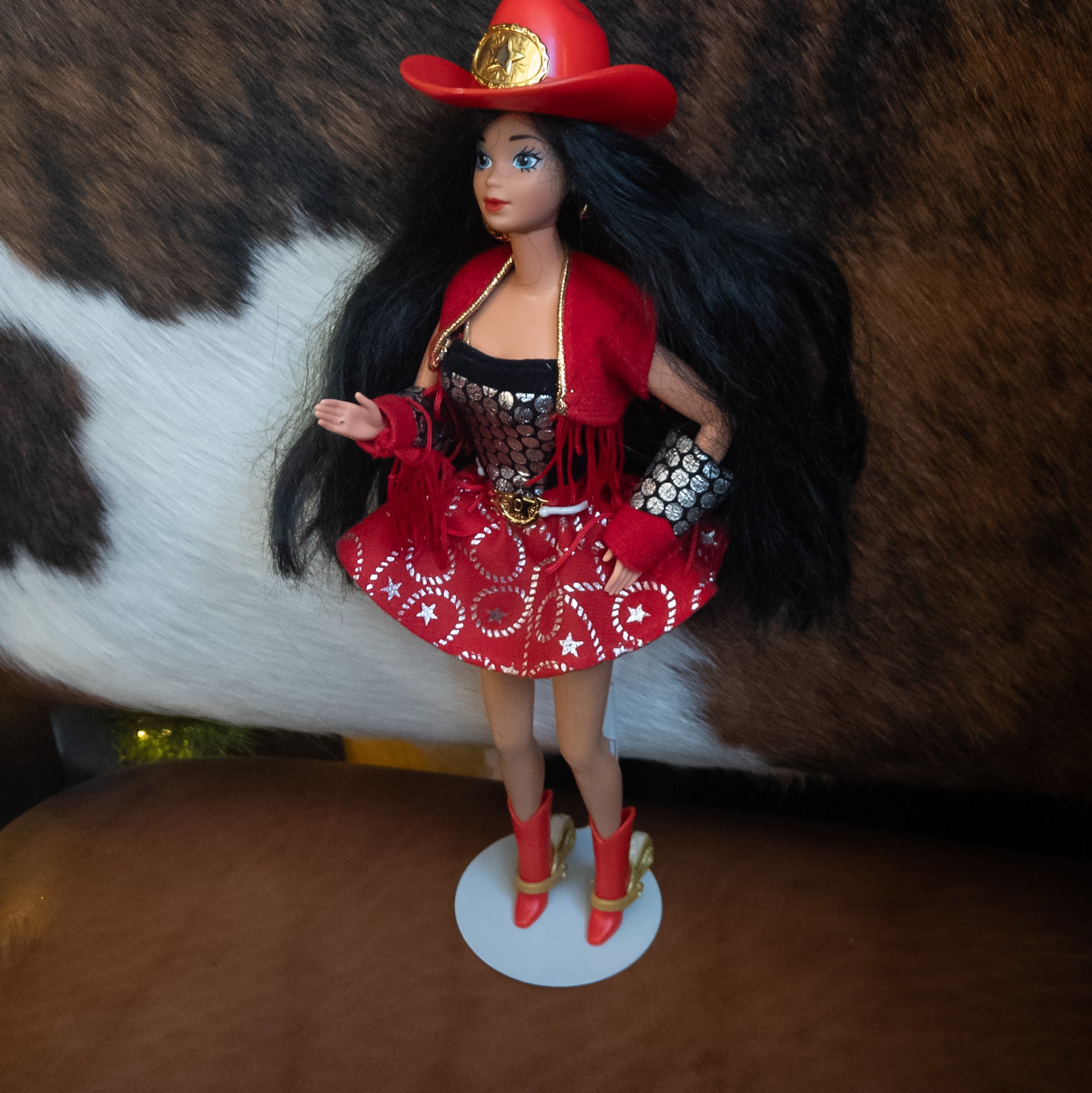 This Is A 1993 Mattel Western Stampin Tara Lynn Barbie Doll