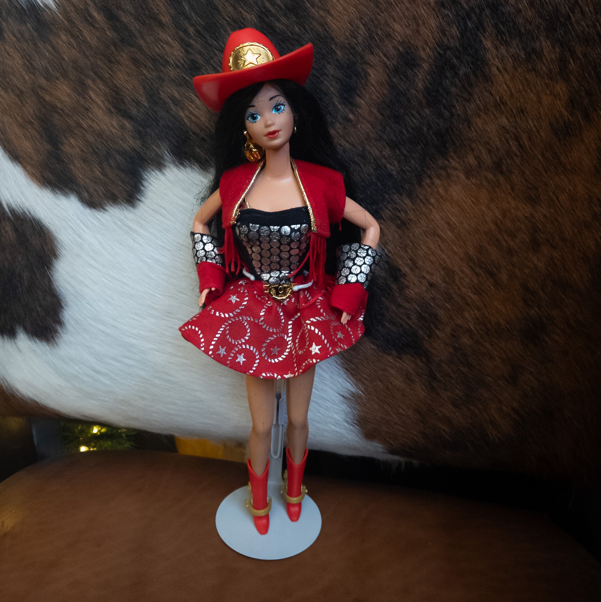 This Is A 1993 Mattel Western Stampin Tara Lynn Barbie Doll