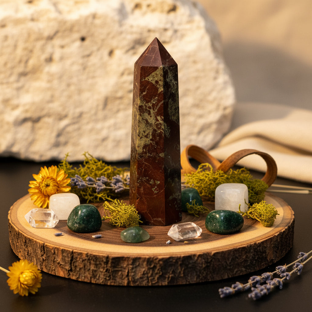 Dragon's Blood Jasper Tower