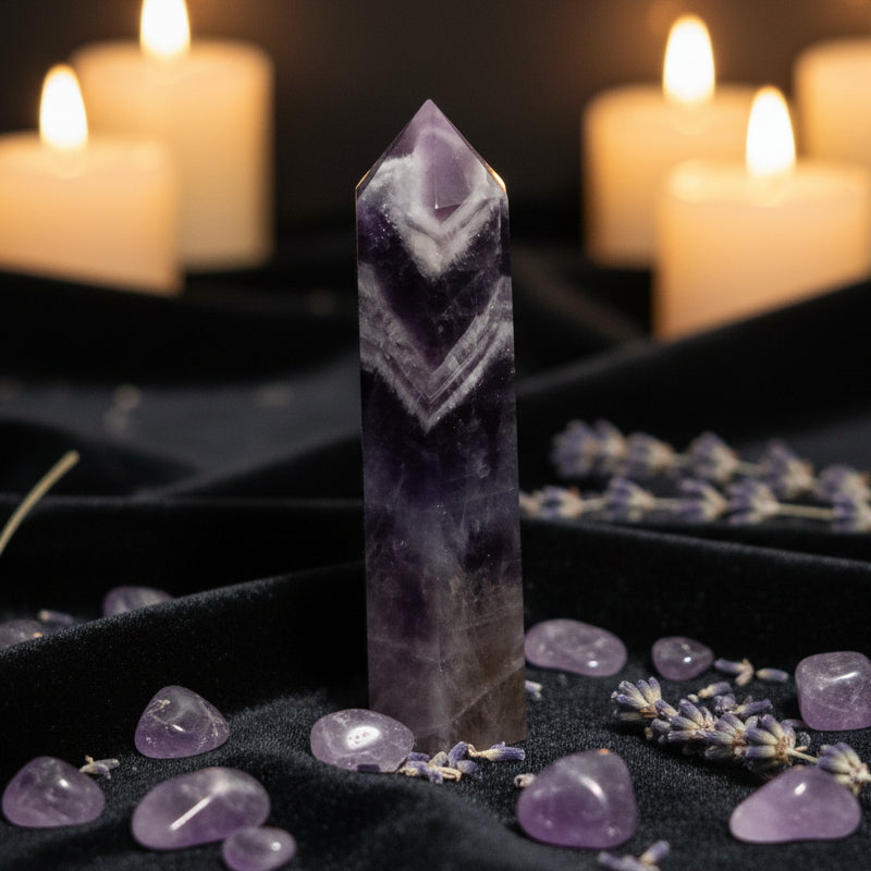 Chevron Amethyst Tower