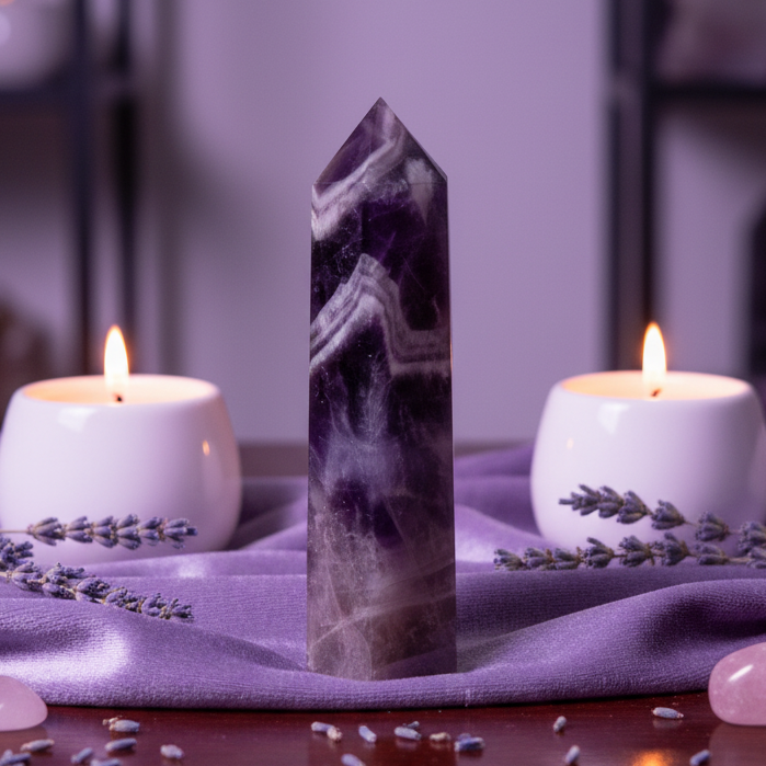 Chevron Amethyst Tower