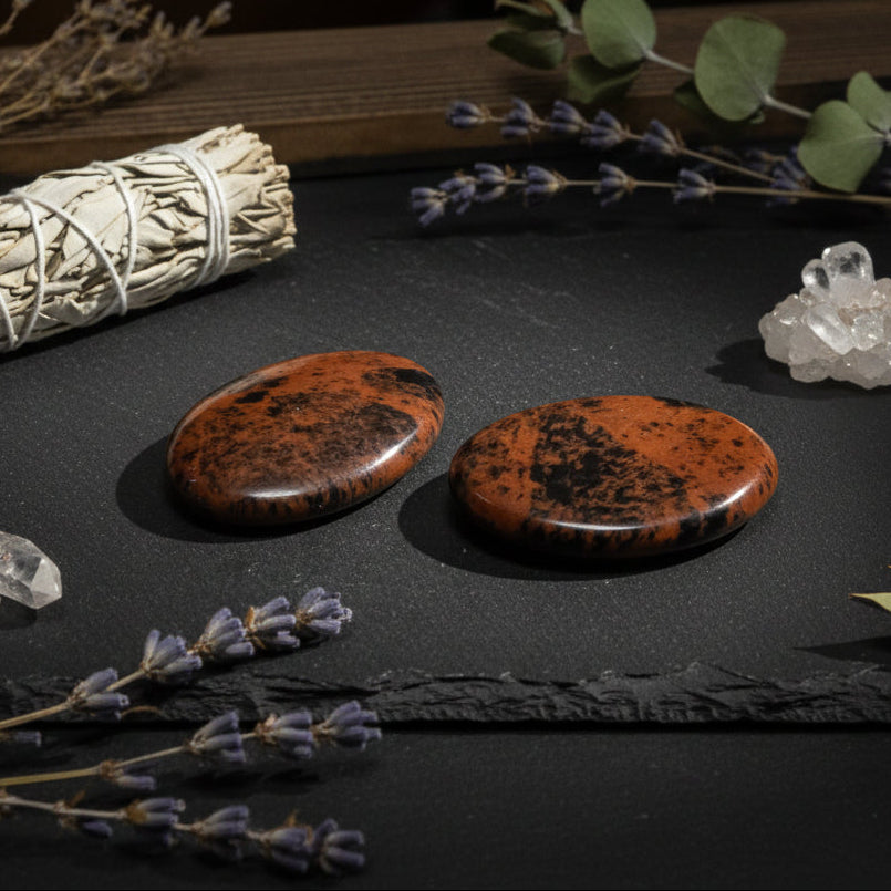 Mahogany Obsidian Worry Stone