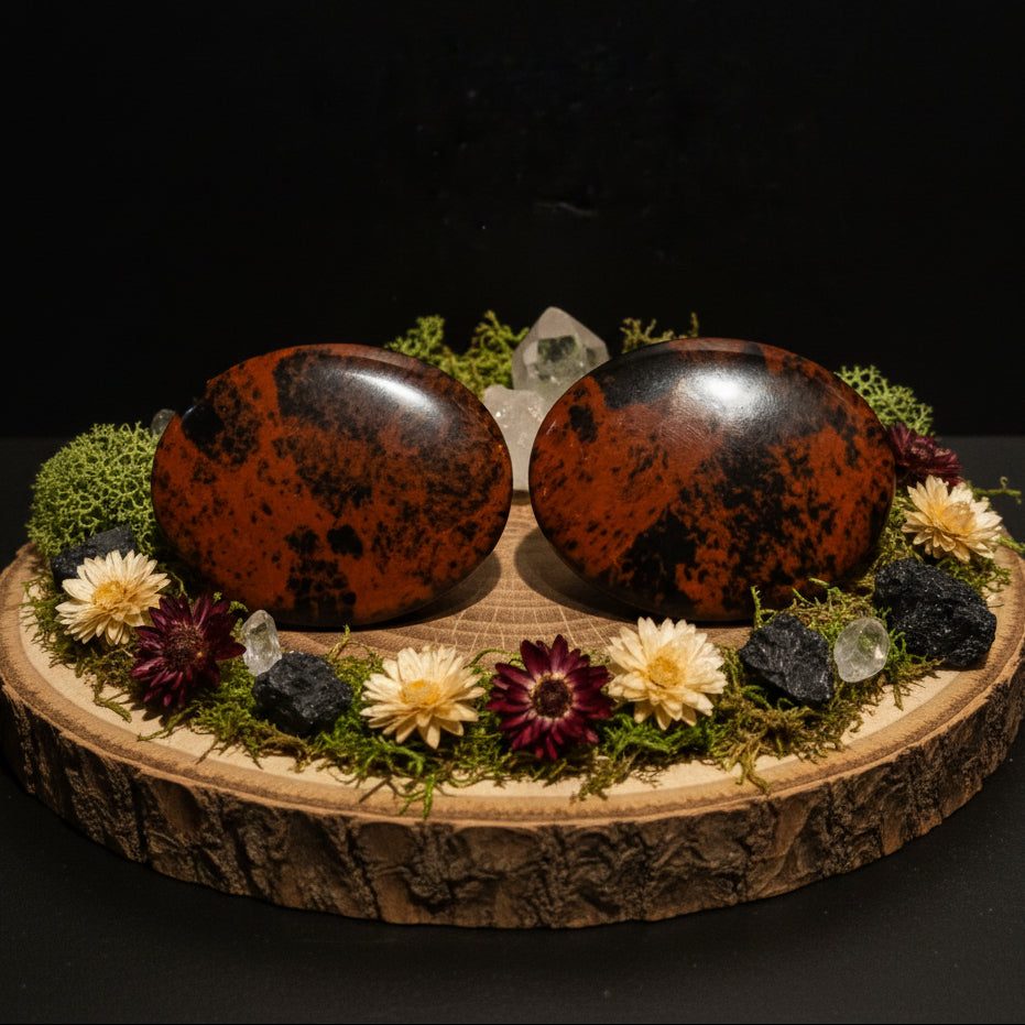Mahogany Obsidian Worry Stone
